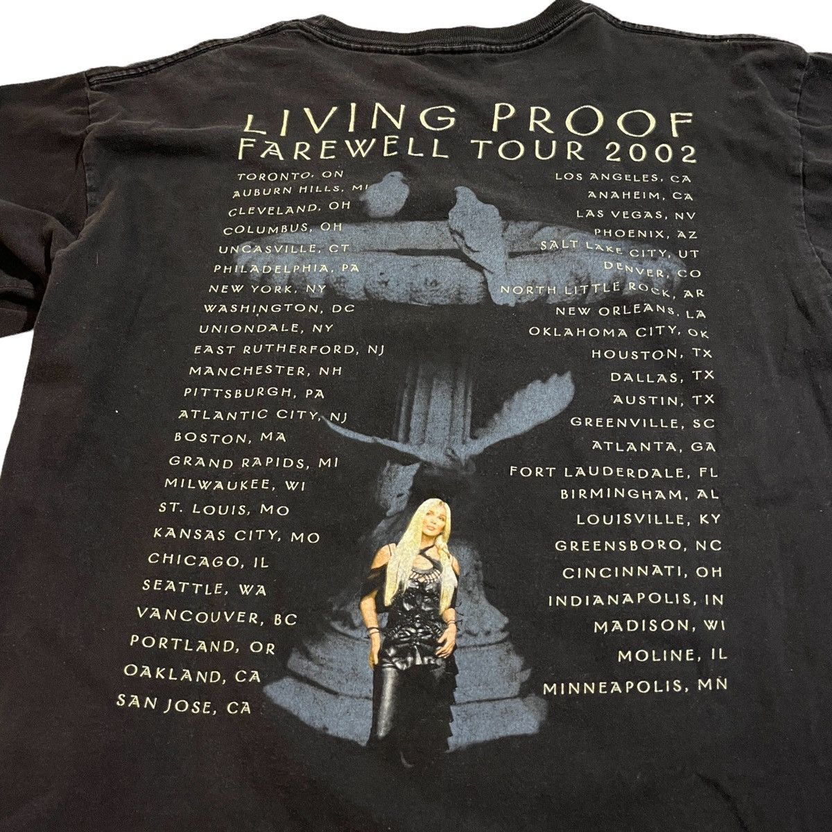 Band Tees 2002 Cher Living Proof Farewell Tour Tee Size US L / EU 52-54 / 3 - 5 Thumbnail