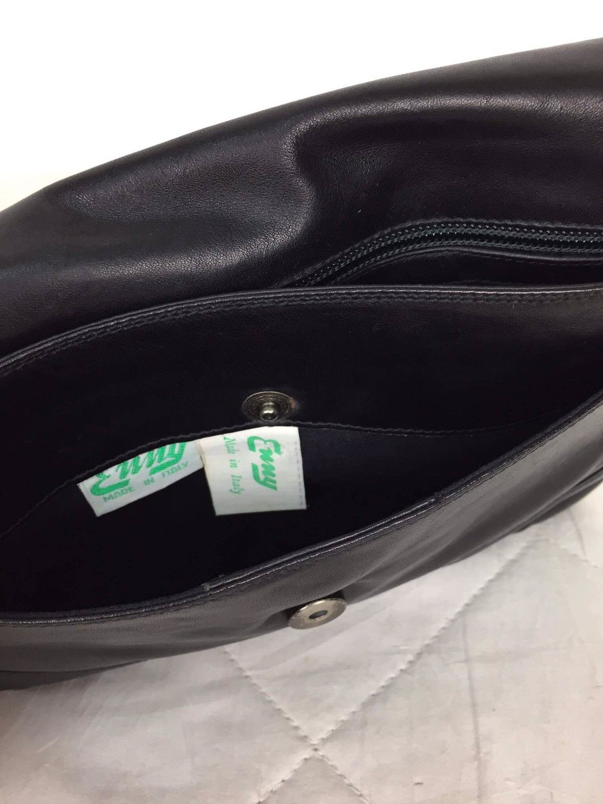 Genuine Leather Vintage Enny Italy Leather Crossbody Shoulder Bag Size ONE SIZE - 6 Thumbnail