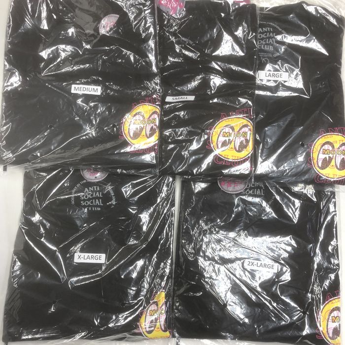 Members Only DS ASSC x Mooneyes Glitter Crossfire Black Tee BAPE