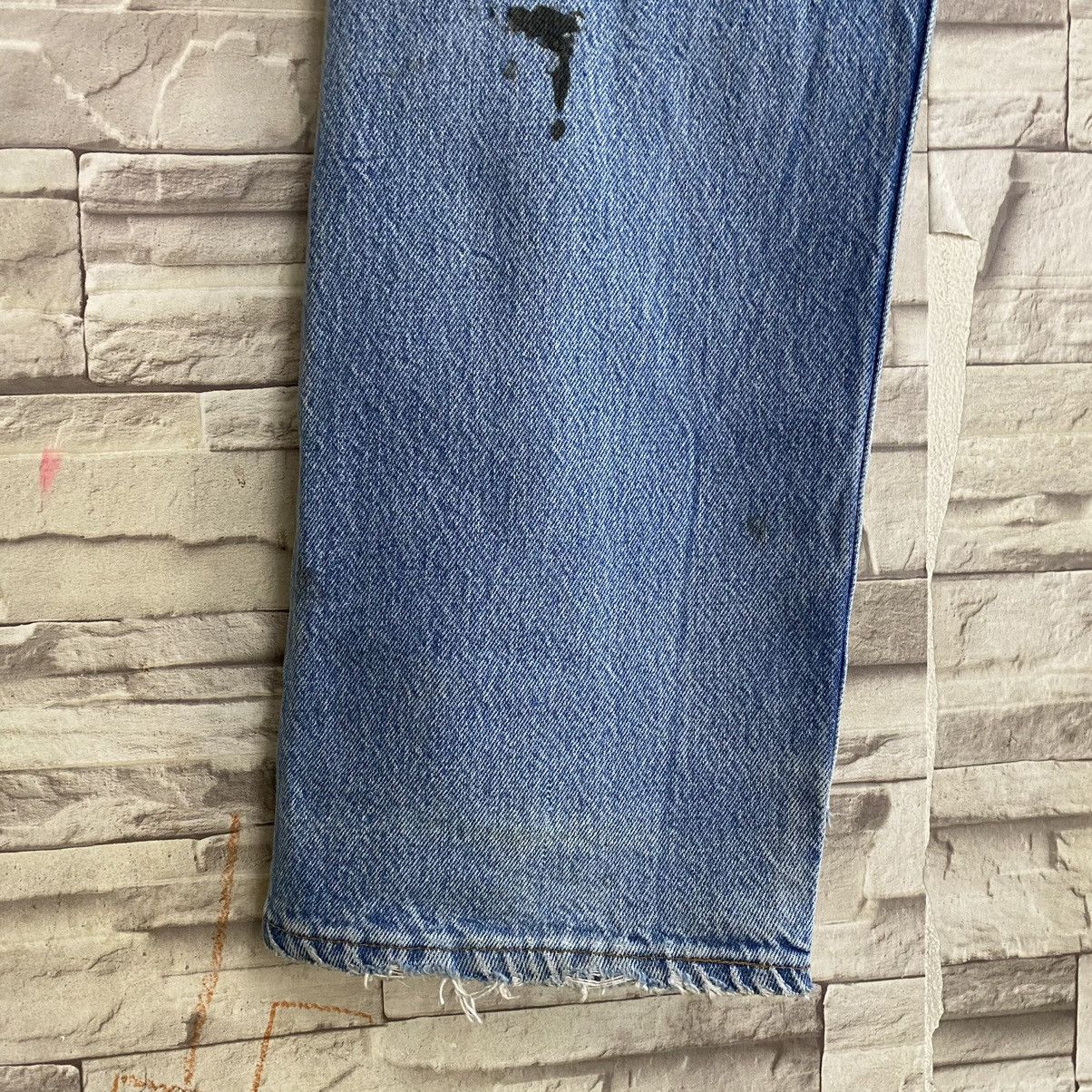 Levi's Vintage 90s Levis 501 Thrashed Jeans 34x30 USA Size US 34 / EU 50 - 16 Thumbnail