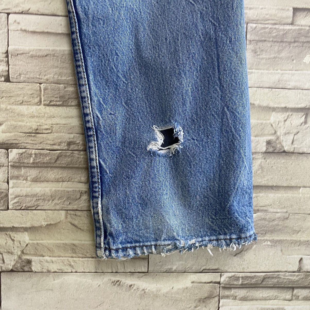 Levi's Vintage 90s Levis 501 Thrashed Jeans 34x30 USA Size US 34 / EU 50 - 17 Thumbnail