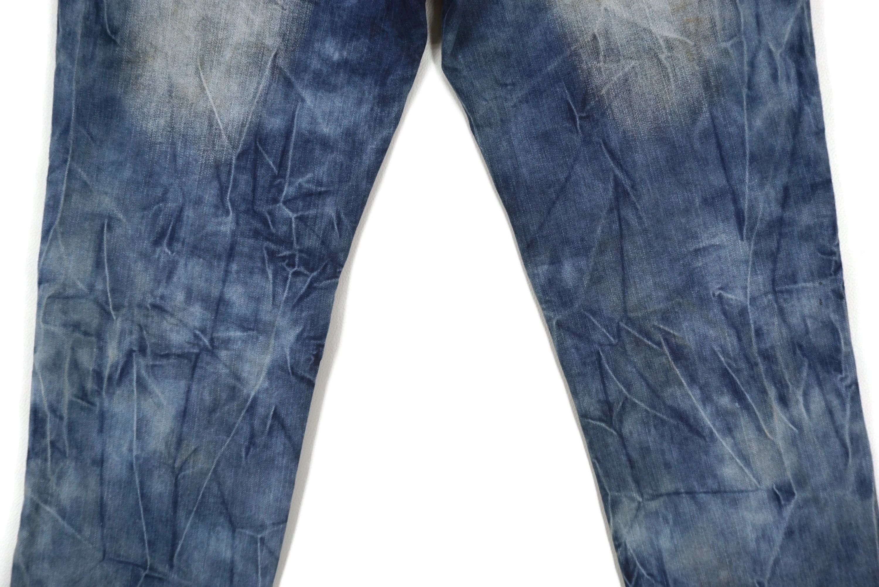 Japanese Brand Black Keys Denim Distressed Denim Irregular faded Jeans Size US 34 / EU 50 - 7 Thumbnail