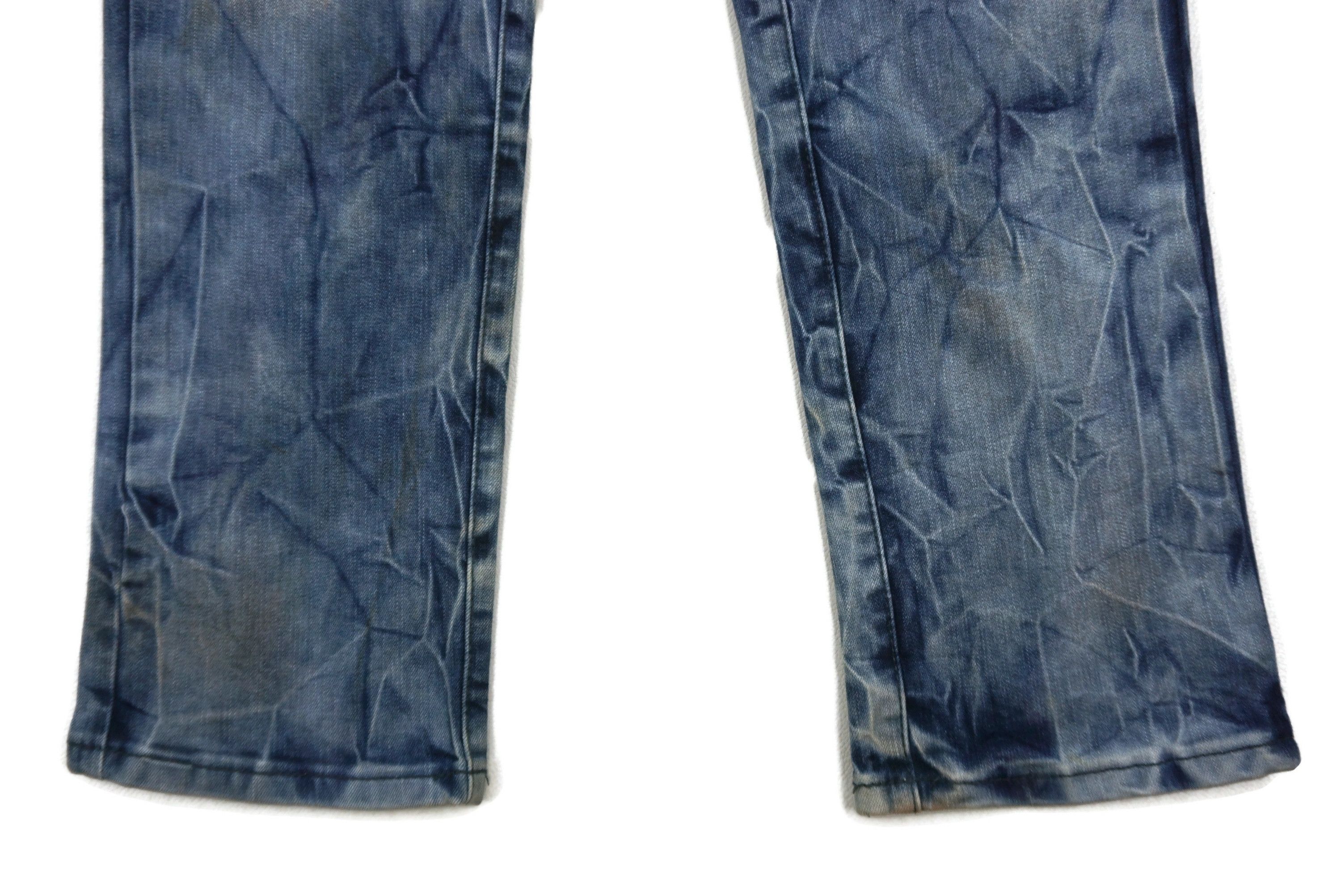 Japanese Brand Black Keys Denim Distressed Denim Irregular faded Jeans Size US 34 / EU 50 - 5 Thumbnail