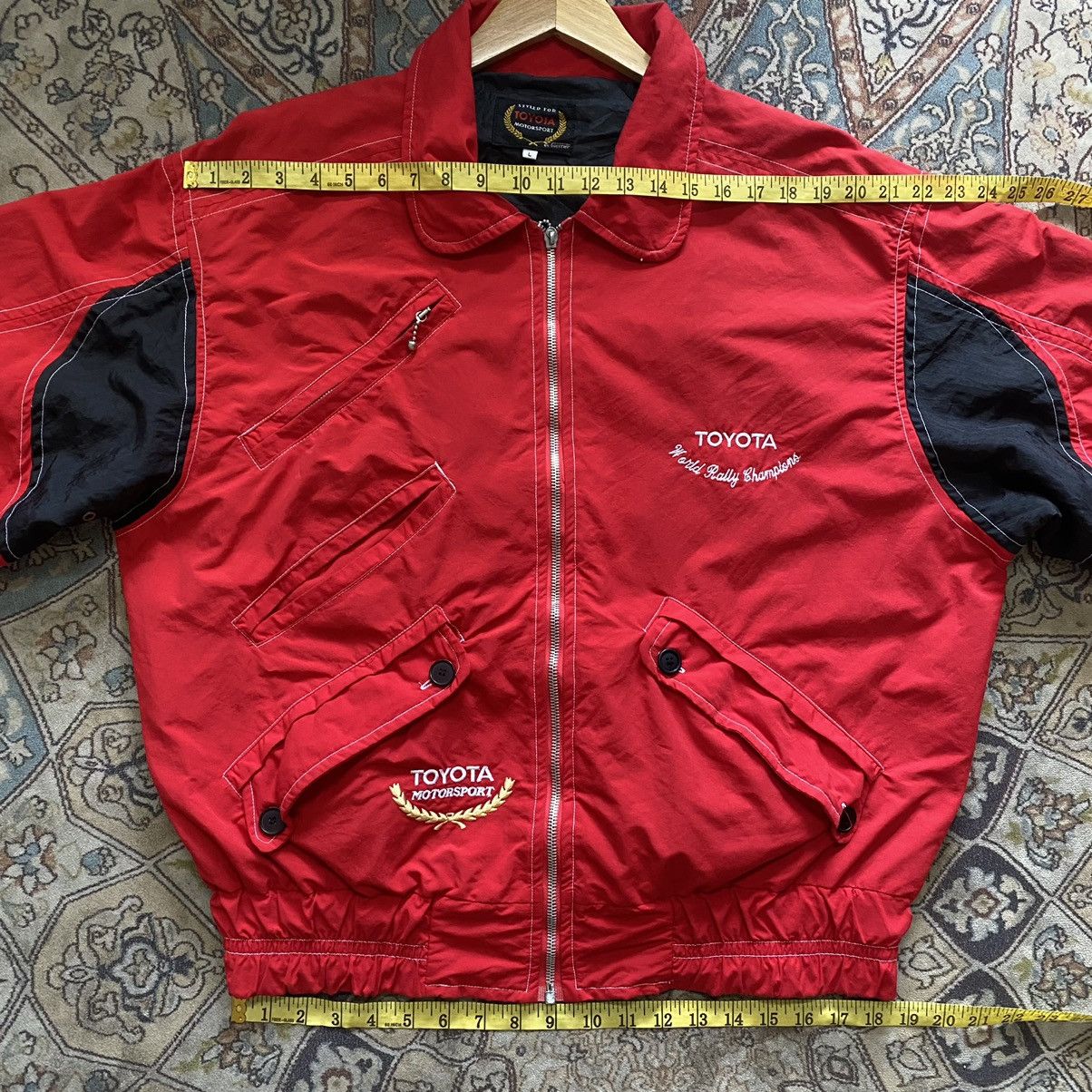 Vintage Vtg Toyota Motorsport Bomber Jacket World Rally Champions Size US L / EU 52-54 / 3 - 17 Thumbnail
