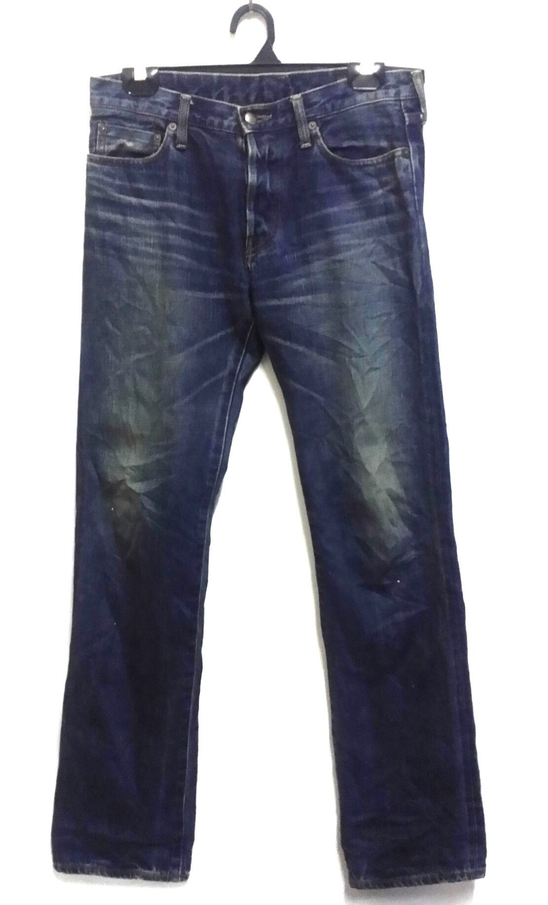Japanese Brand (J26) distressed selvedge denime by GREEN /bowles ltd Size US 32 / EU 48 - 1 Thumbnail