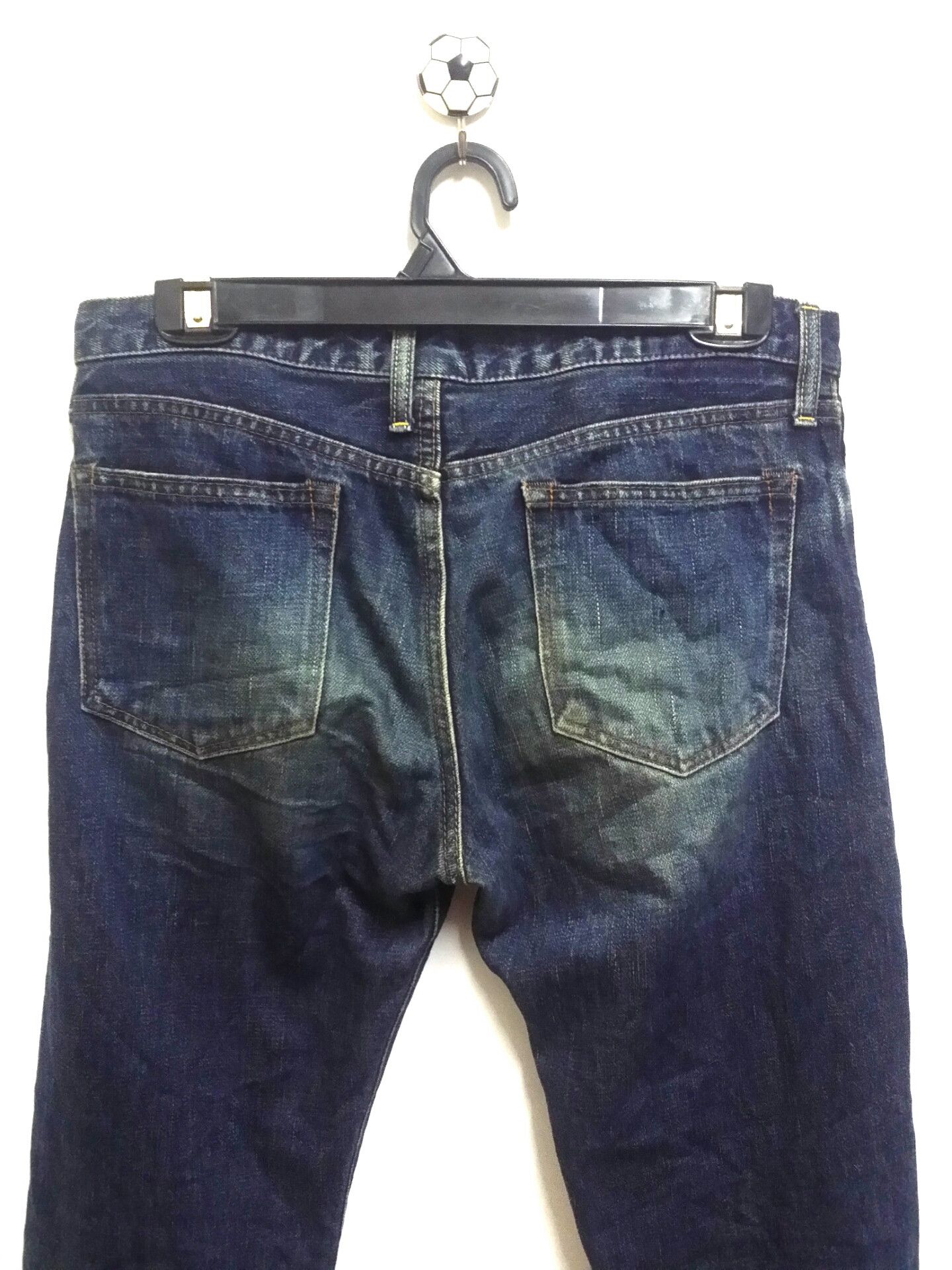 Japanese Brand (J26) distressed selvedge denime by GREEN /bowles ltd Size US 32 / EU 48 - 7 Thumbnail