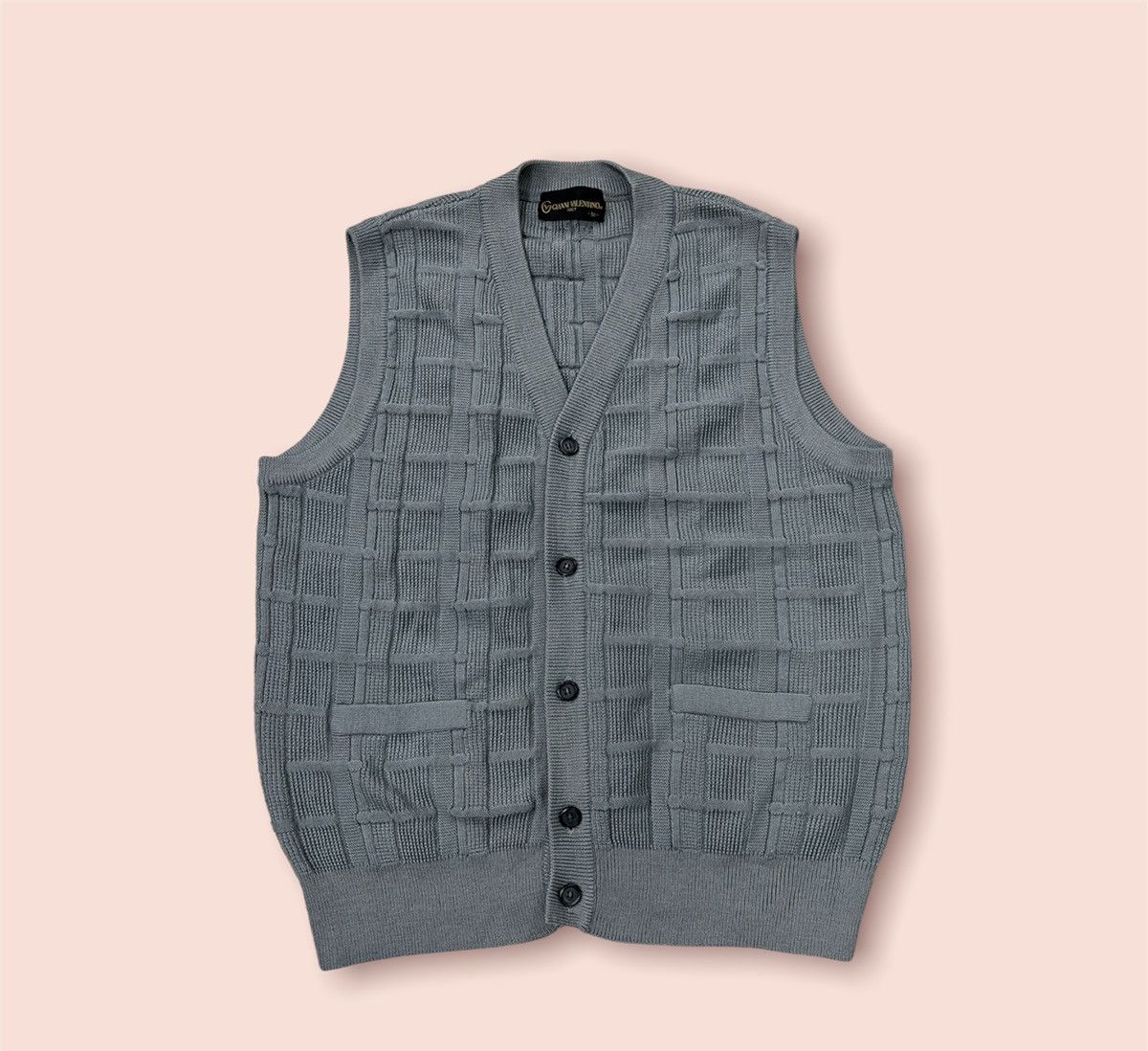 Vintage VINTAGE GIANNI VALENTINO CABLE KNIT SOUTHWESTERN VEST Size US M / EU 48-50 / 2 - 4 Thumbnail