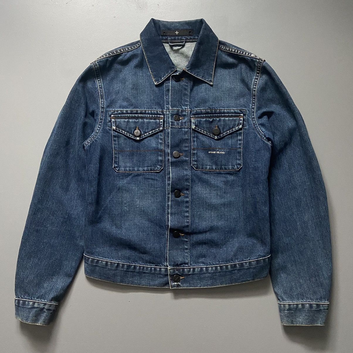 Stone Island Vintage Stone Island Denim Jacket SI | Grailed