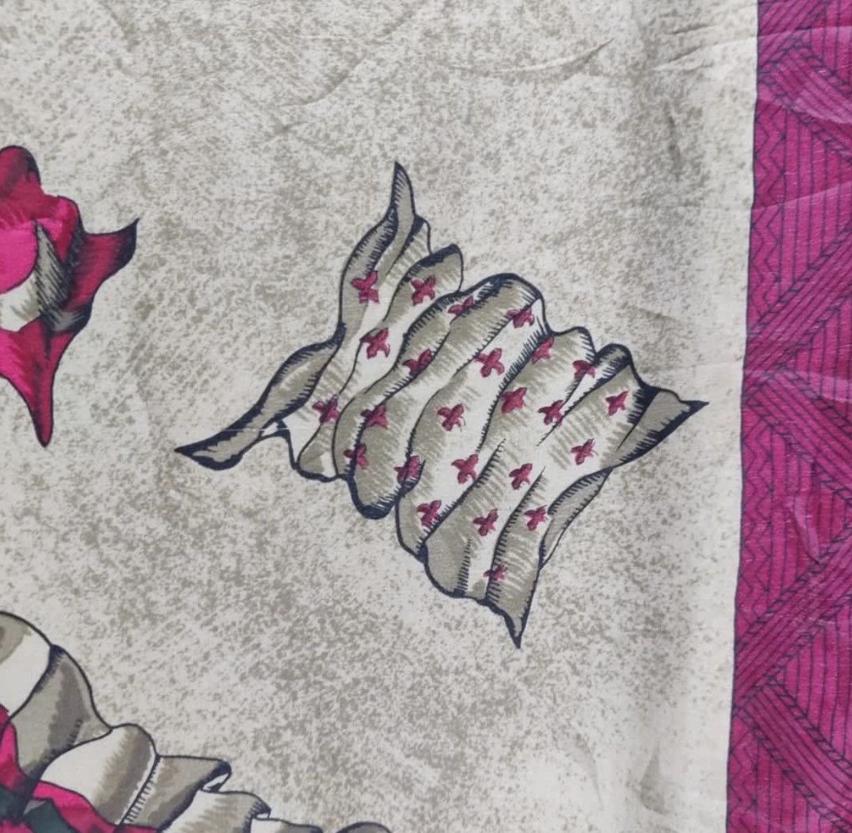 Jean Paul Gaultier × Vintage Vintage Jean Paul Gaultier Crosses Silk Scarf Size ONE SIZE - 8 Thumbnail