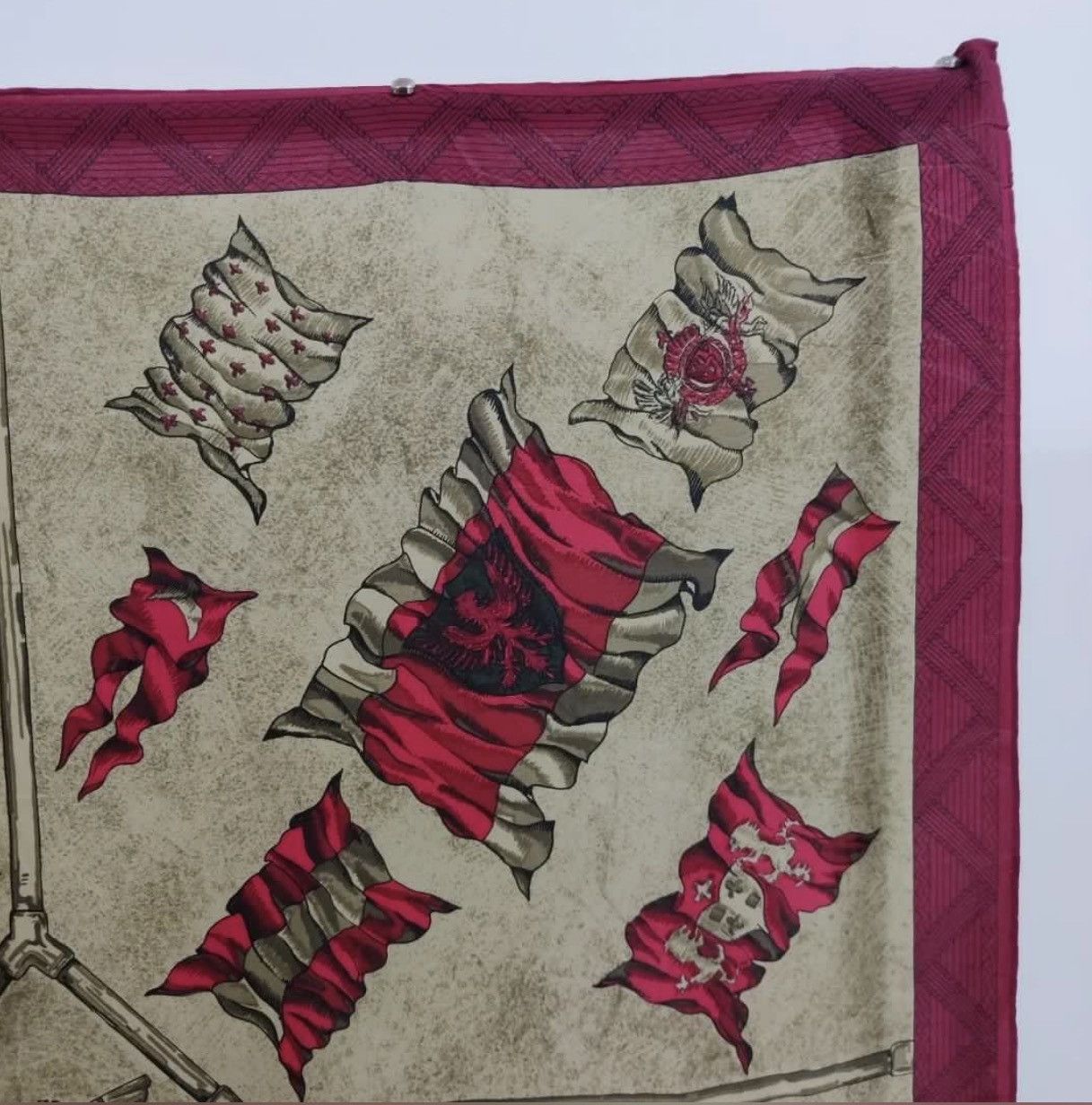 Jean Paul Gaultier × Vintage Vintage Jean Paul Gaultier Crosses Silk Scarf Size ONE SIZE - 5 Thumbnail
