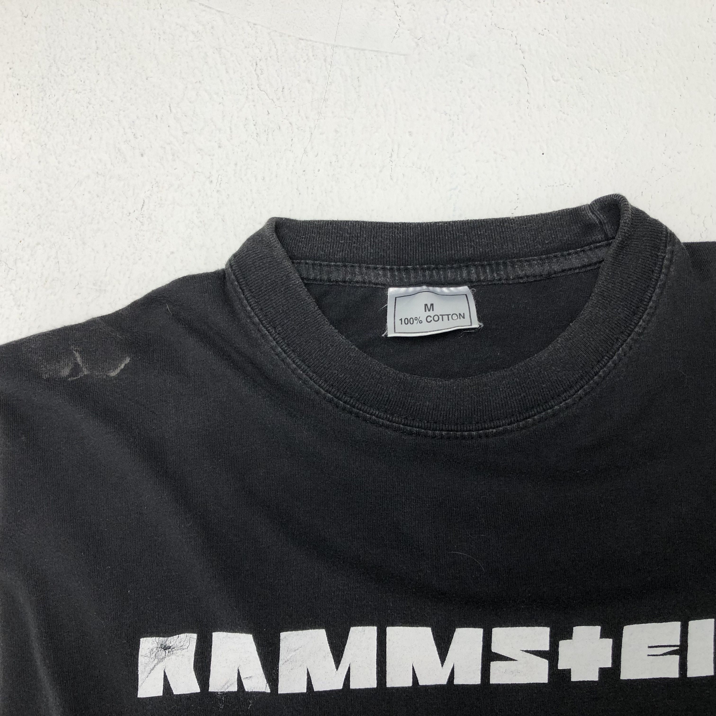 Band Tees × Vintage Vintage Rammstein Band Rock Logo Style Tshirt Size US M / EU 48-50 / 2 - 5 Thumbnail