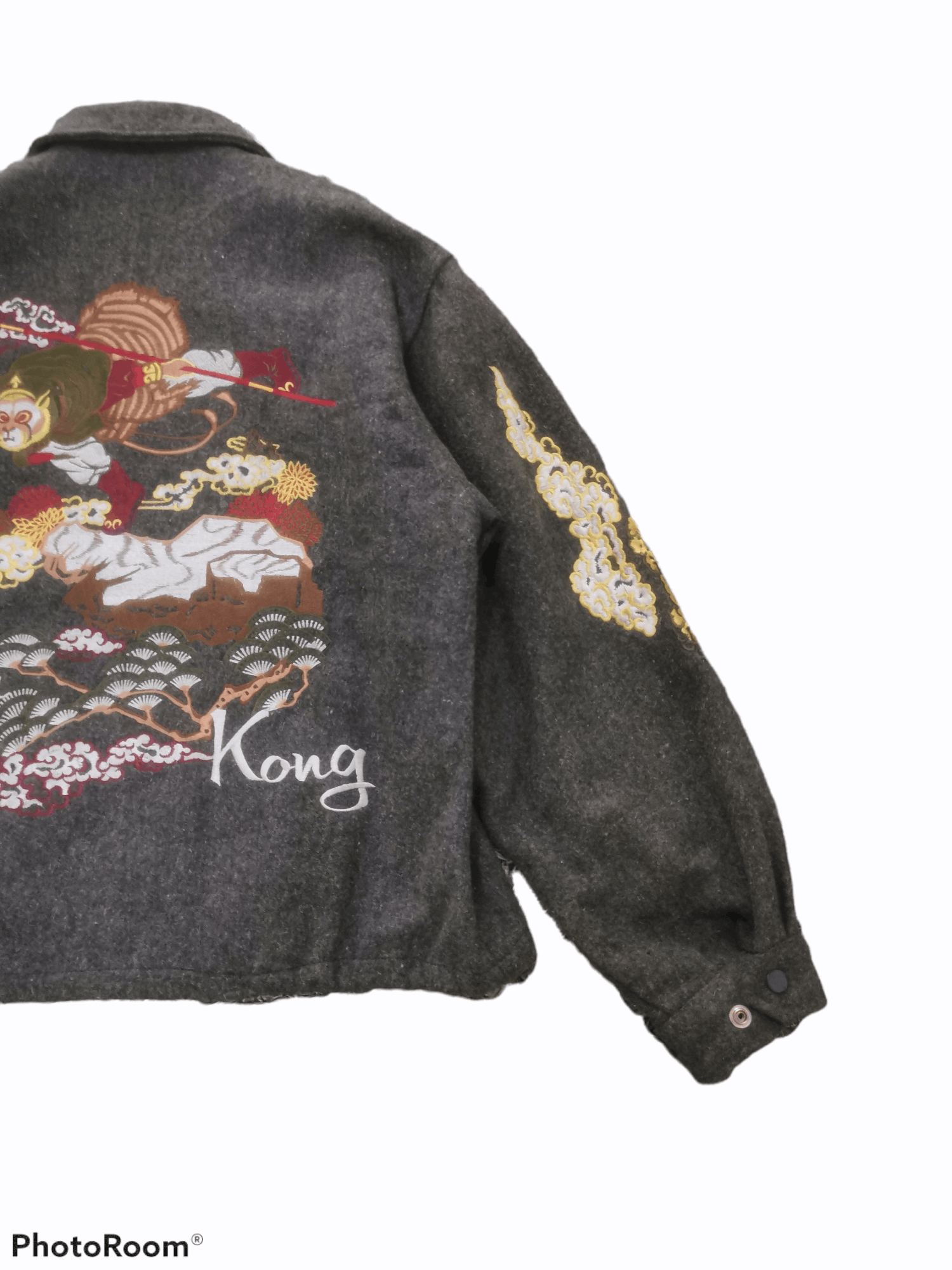 Other Vtg Charge Sportswear Sun Wu Kong Embroidery Wool Jacket Size US L / EU 52-54 / 3 - 3 Thumbnail