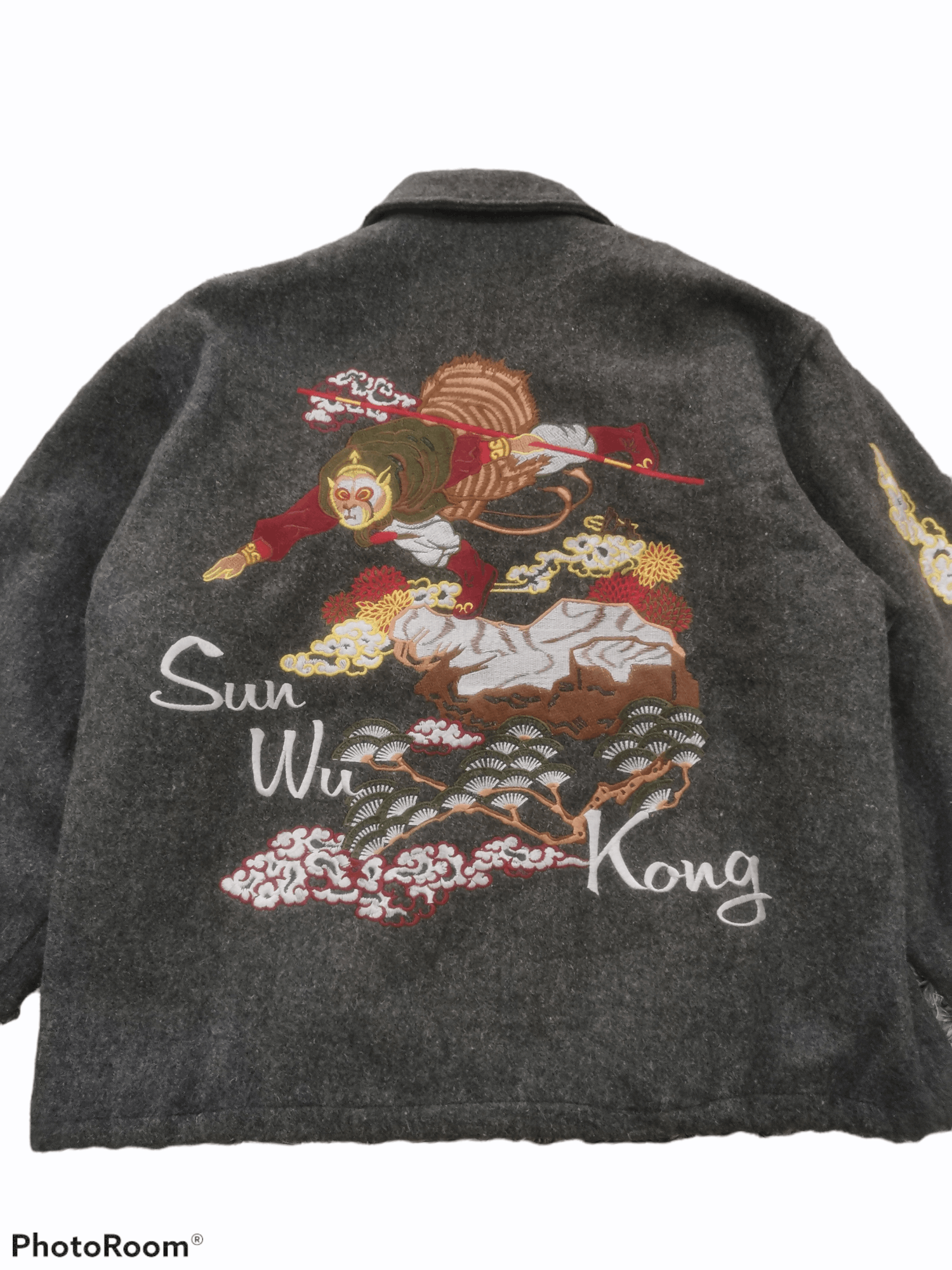 Other Vtg Charge Sportswear Sun Wu Kong Embroidery Wool Jacket Size US L / EU 52-54 / 3 - 2 Thumbnail