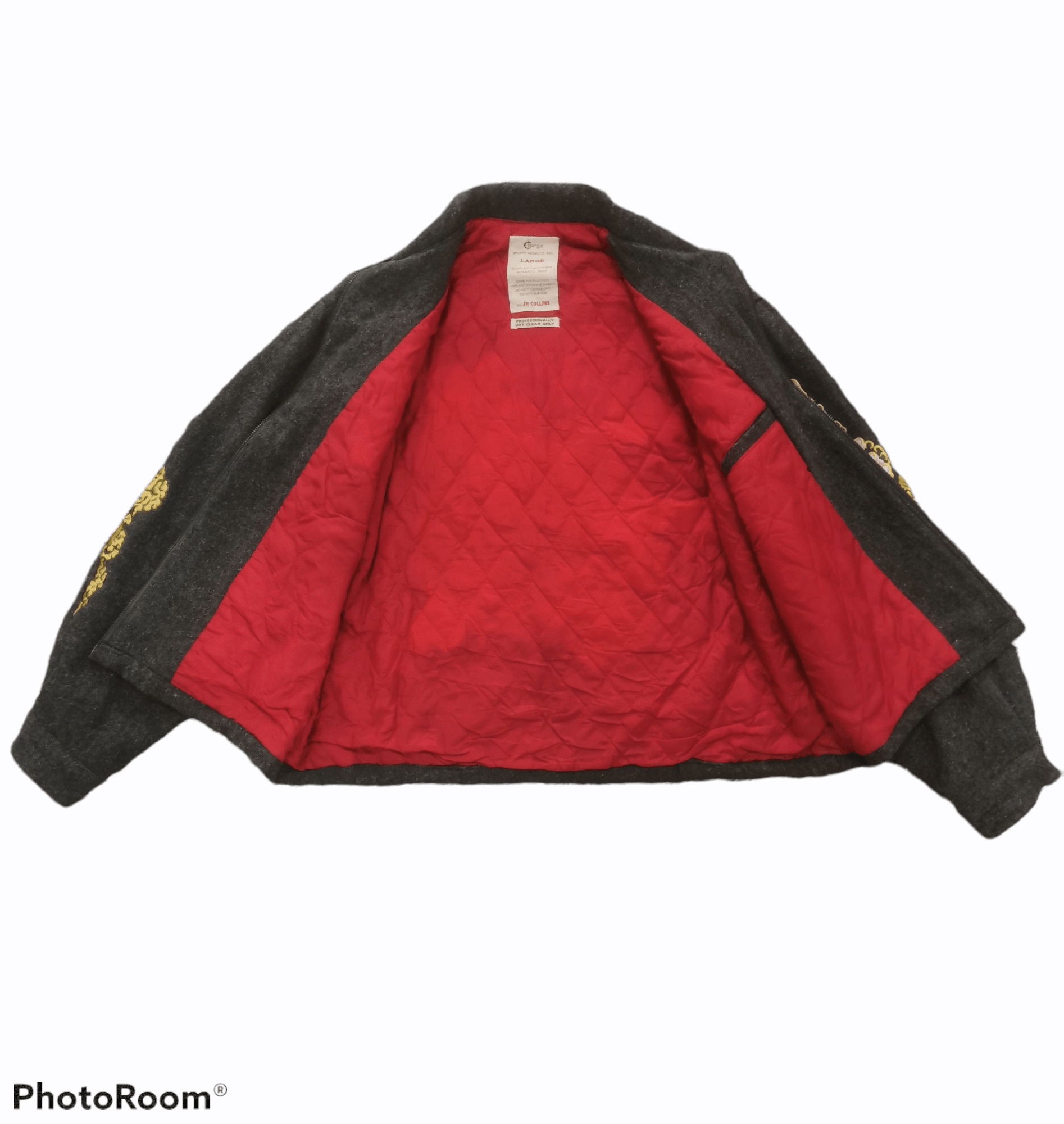 Other Vtg Charge Sportswear Sun Wu Kong Embroidery Wool Jacket Size US L / EU 52-54 / 3 - 9 Thumbnail