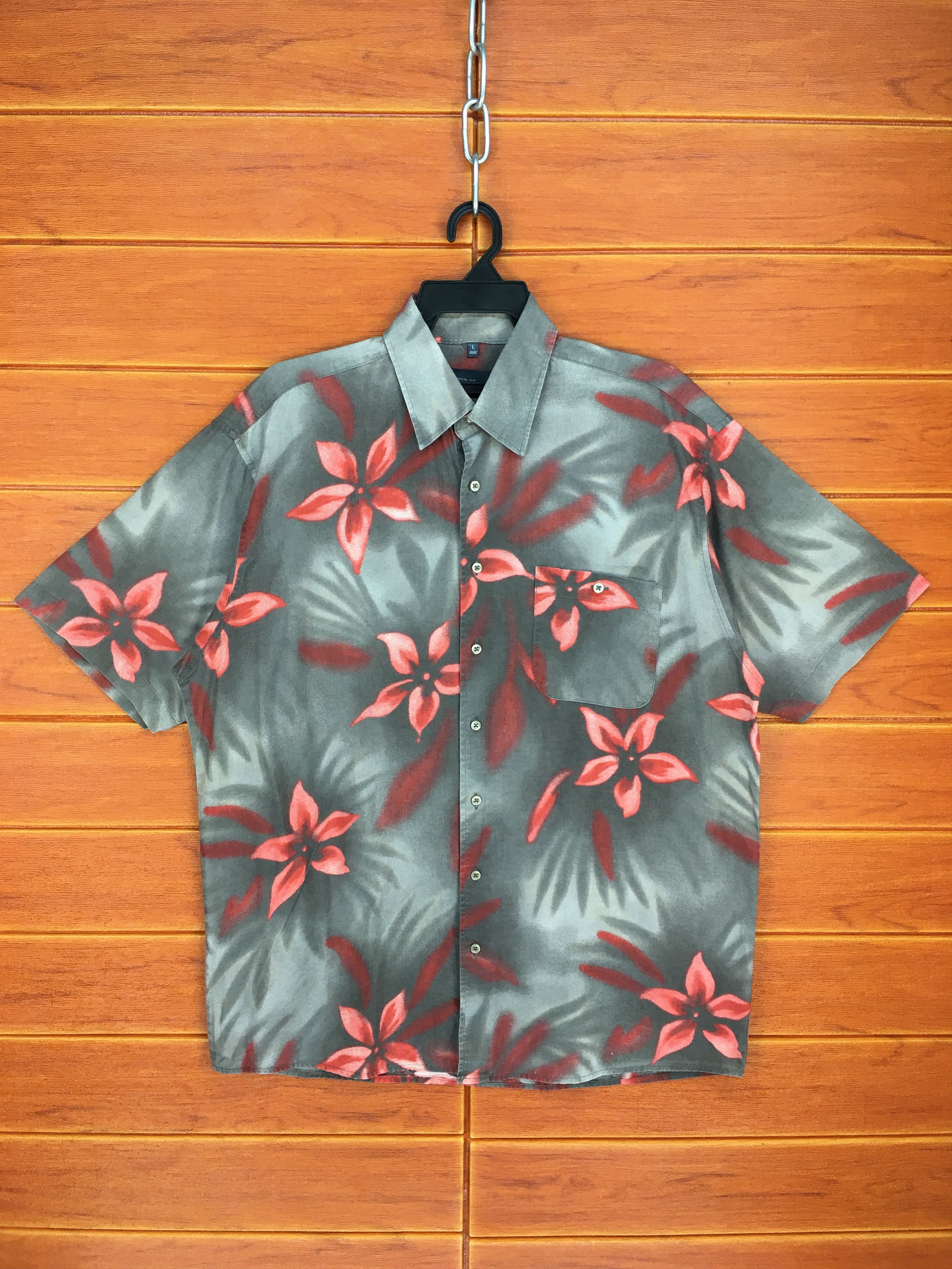 Vintage Vintage CENTERLINE Hawaiian Shirt / Aloha Wear Size US L / EU 52-54 / 3 - 1 Thumbnail