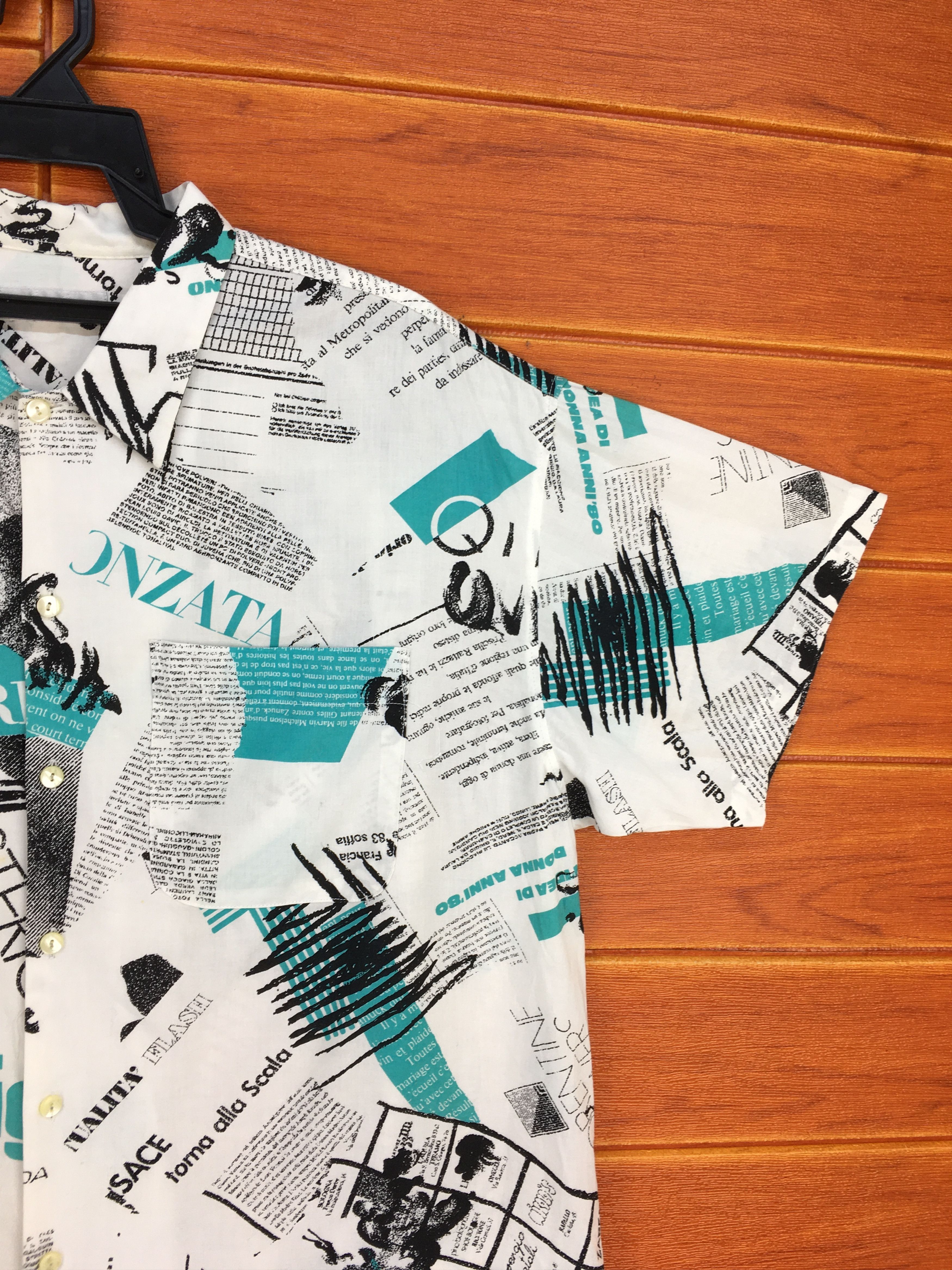 Japanese Brand Japanese Hawaiian Abstract Psychedelic Poem Shirt Size US L / EU 52-54 / 3 - 5 Thumbnail