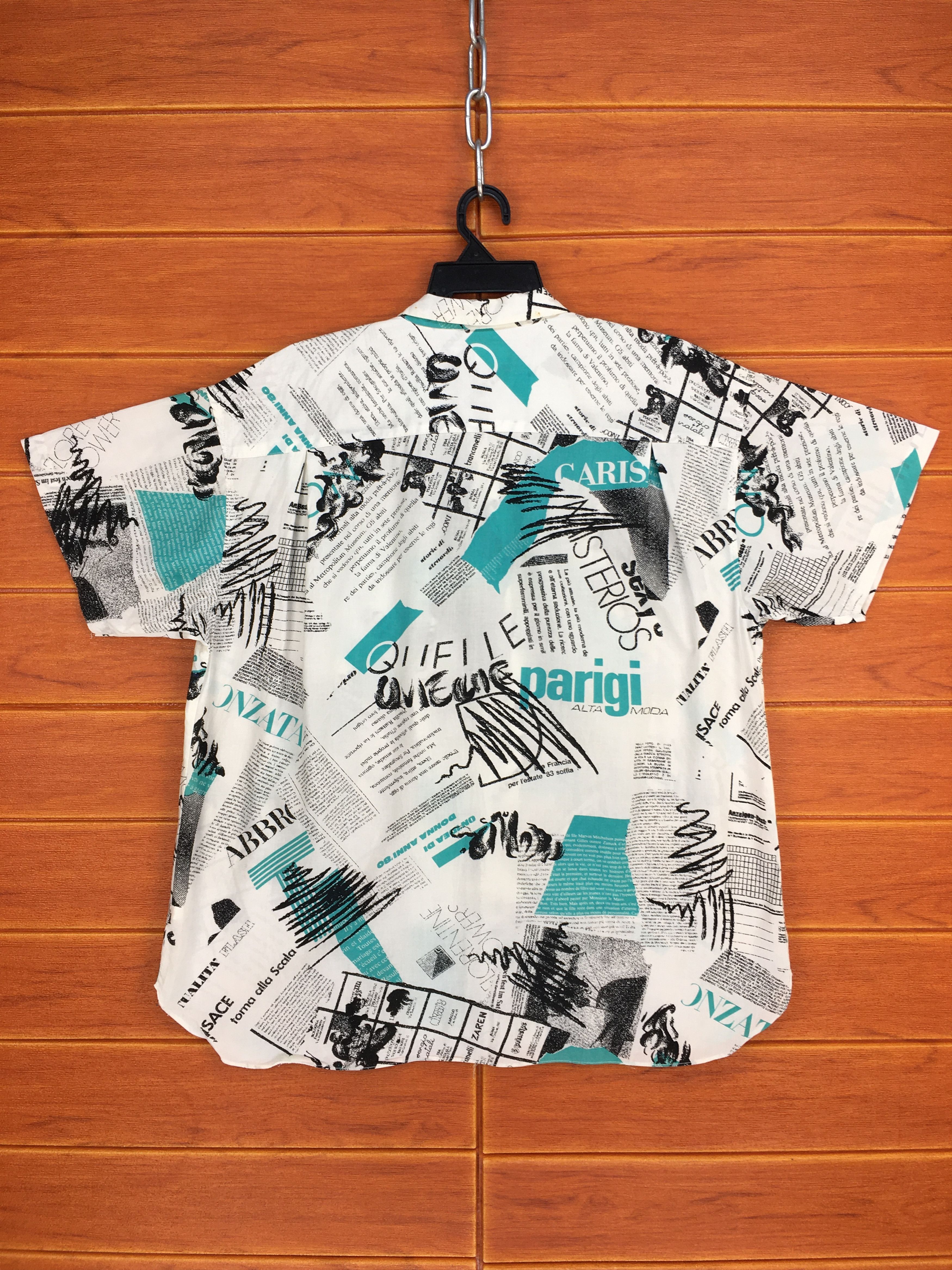 Japanese Brand Japanese Hawaiian Abstract Psychedelic Poem Shirt Size US L / EU 52-54 / 3 - 7 Thumbnail