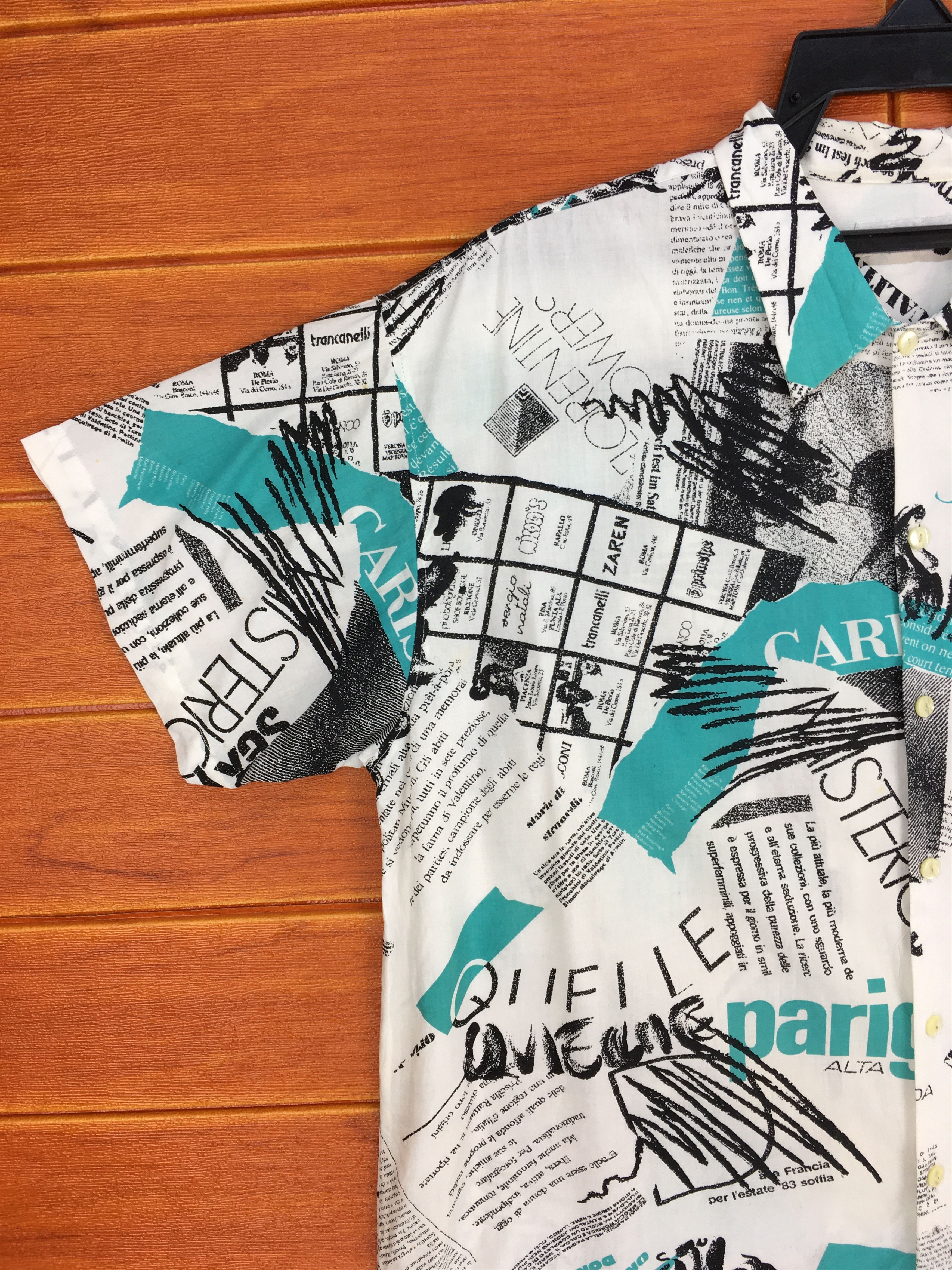 Japanese Brand Japanese Hawaiian Abstract Psychedelic Poem Shirt Size US L / EU 52-54 / 3 - 2 Thumbnail