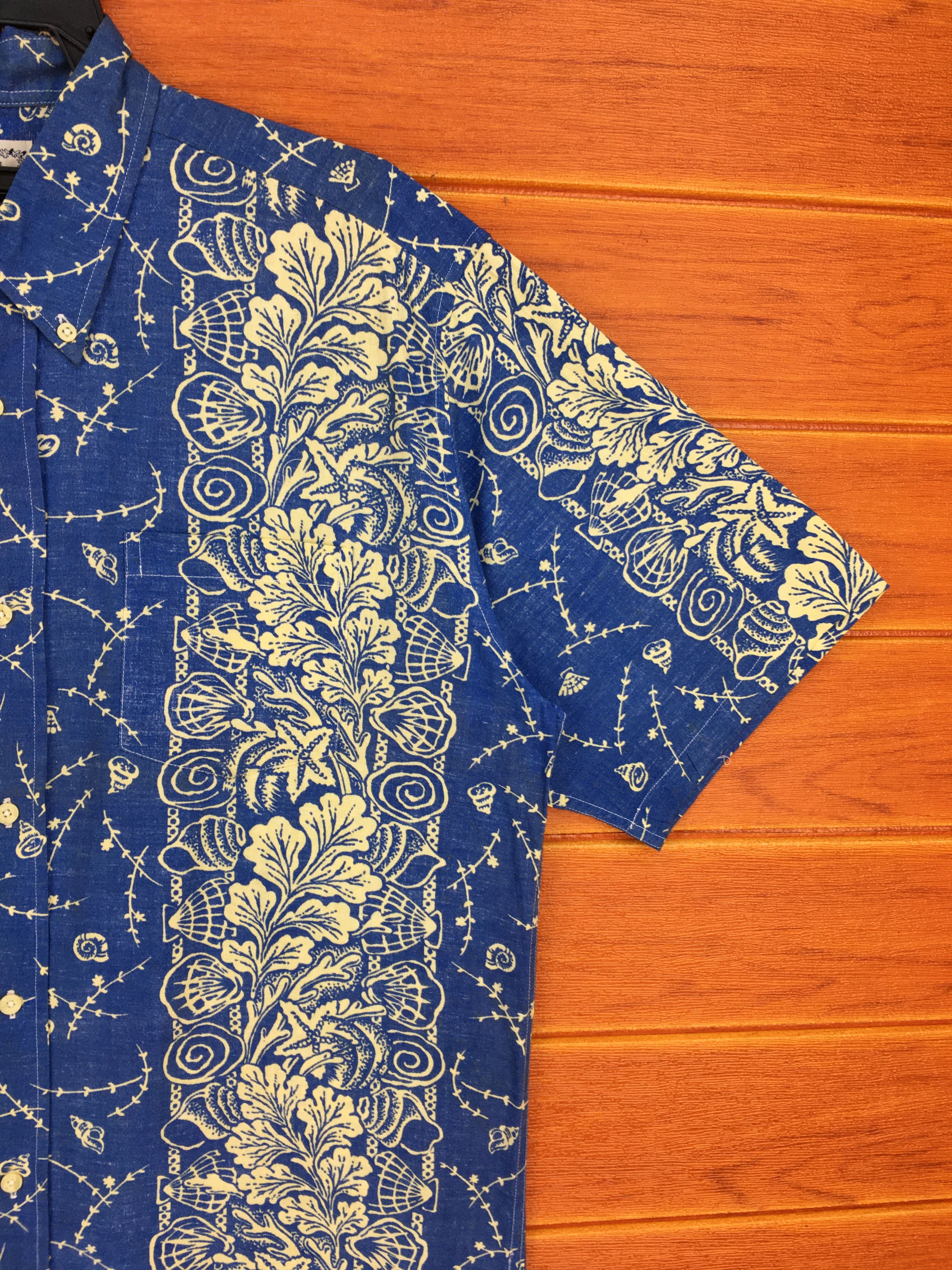 Japanese Brand Japanese Hawaiian Maceye Border Reverse Print Shirt Size US L / EU 52-54 / 3 - 5 Thumbnail