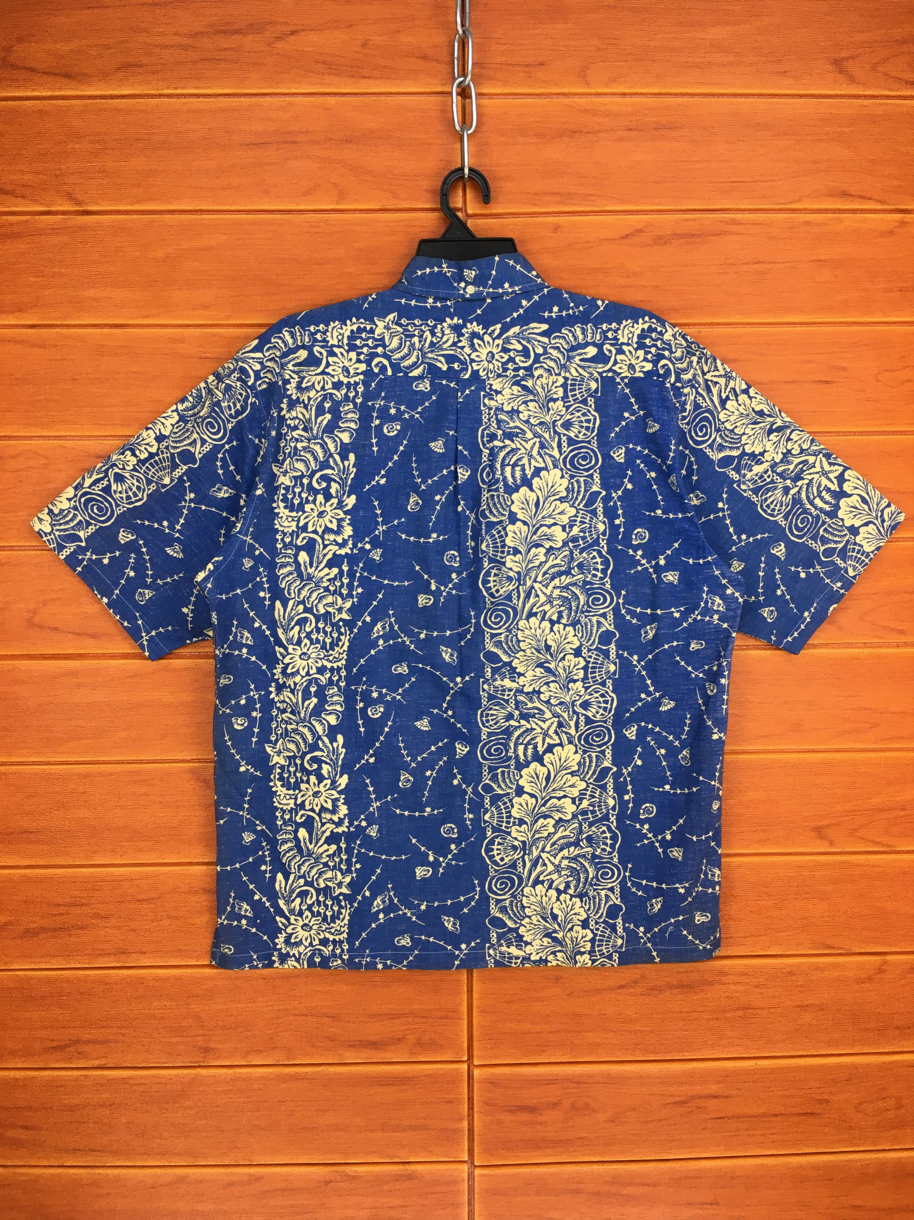 Japanese Brand Japanese Hawaiian Maceye Border Reverse Print Shirt Size US L / EU 52-54 / 3 - 7 Thumbnail