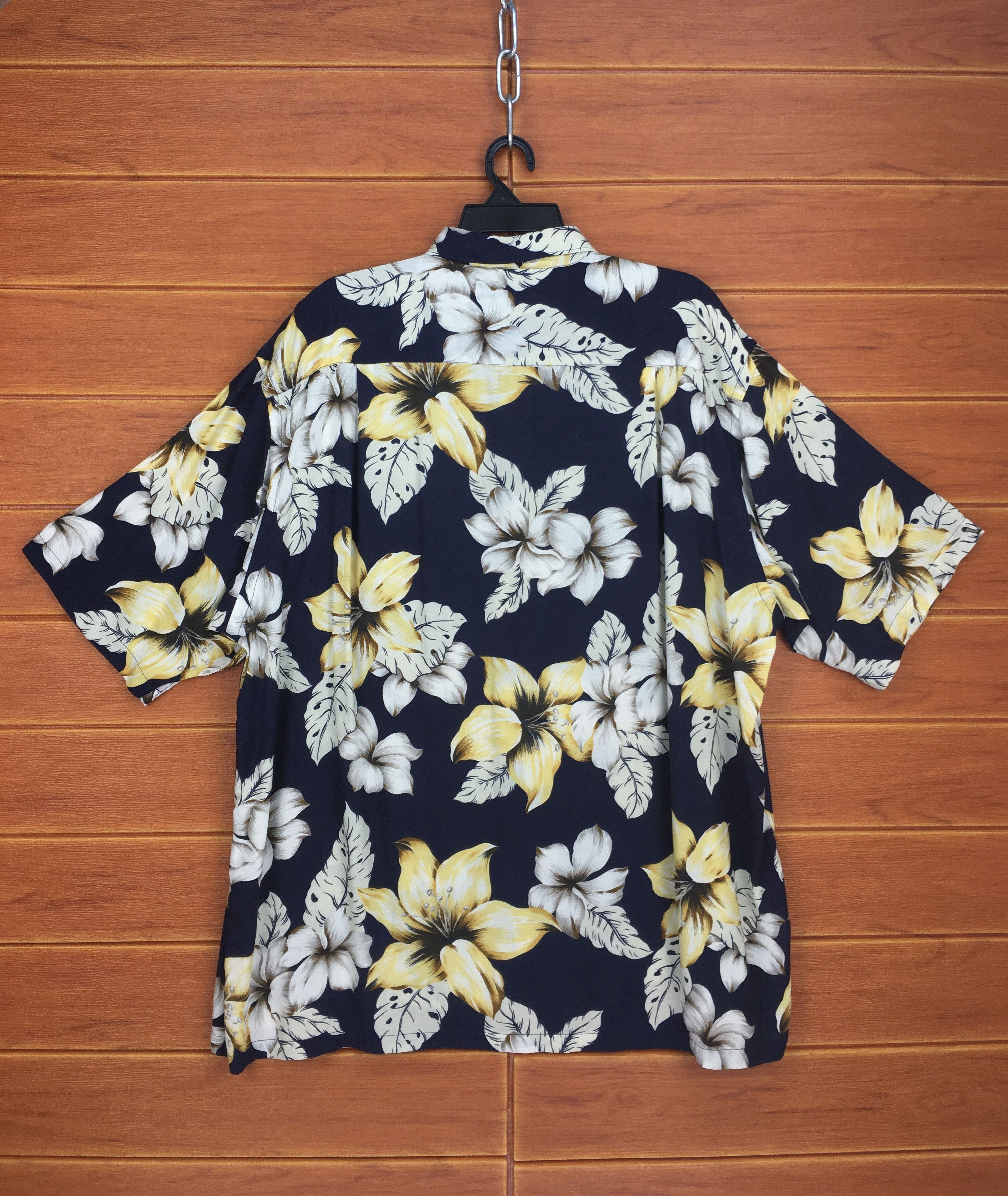 Nautica Vintage 90s NAUTICA 100% Rayon Hawaiian Shirt Size US XL / EU 56 / 4 - 7 Thumbnail