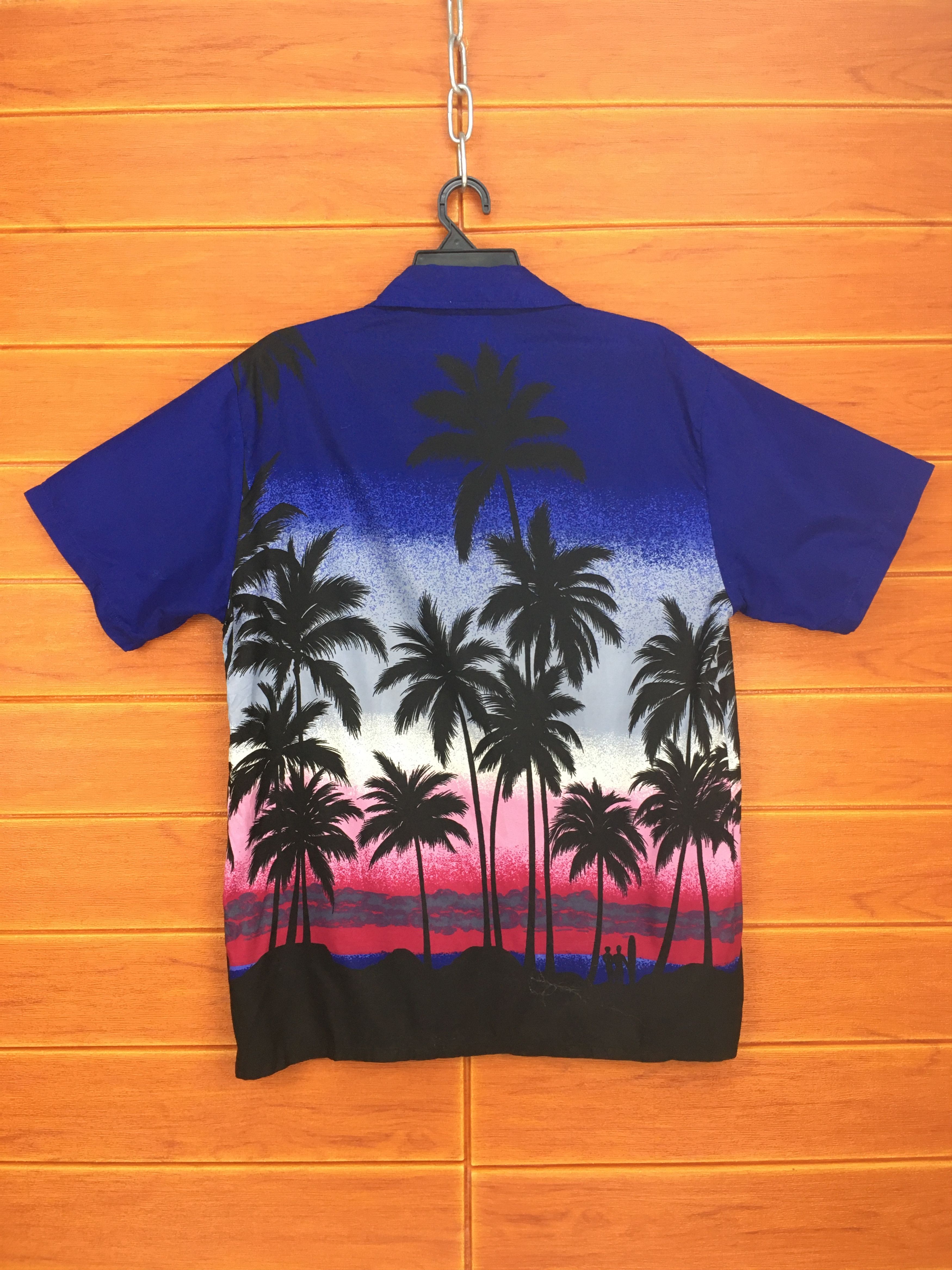 Vintage Vintage BAHAMAS Sun Set Coconut Trees Hawaiian Shirt Size US M / EU 48-50 / 2 - 10 Thumbnail