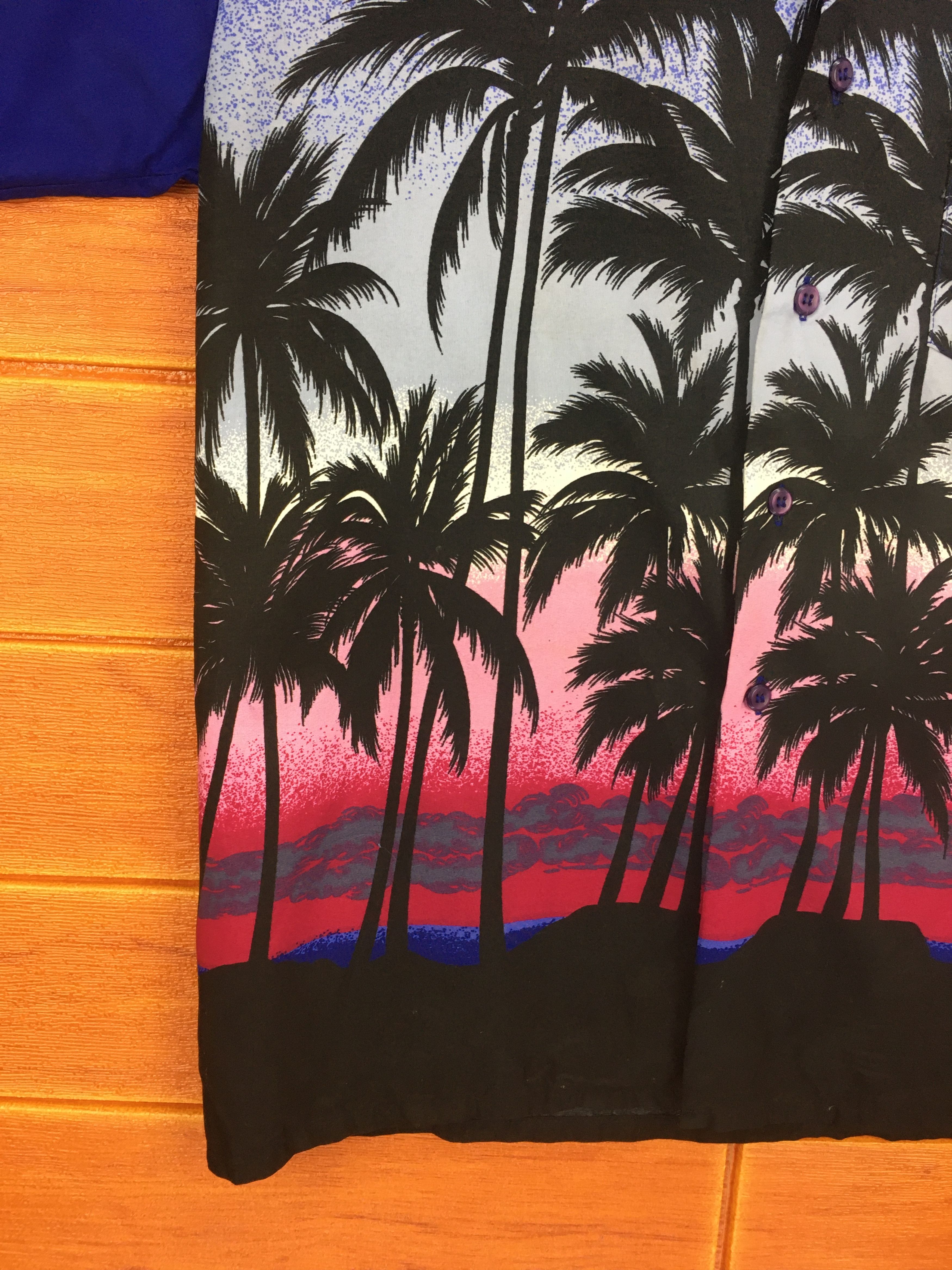 Vintage Vintage BAHAMAS Sun Set Coconut Trees Hawaiian Shirt Size US M / EU 48-50 / 2 - 3 Thumbnail