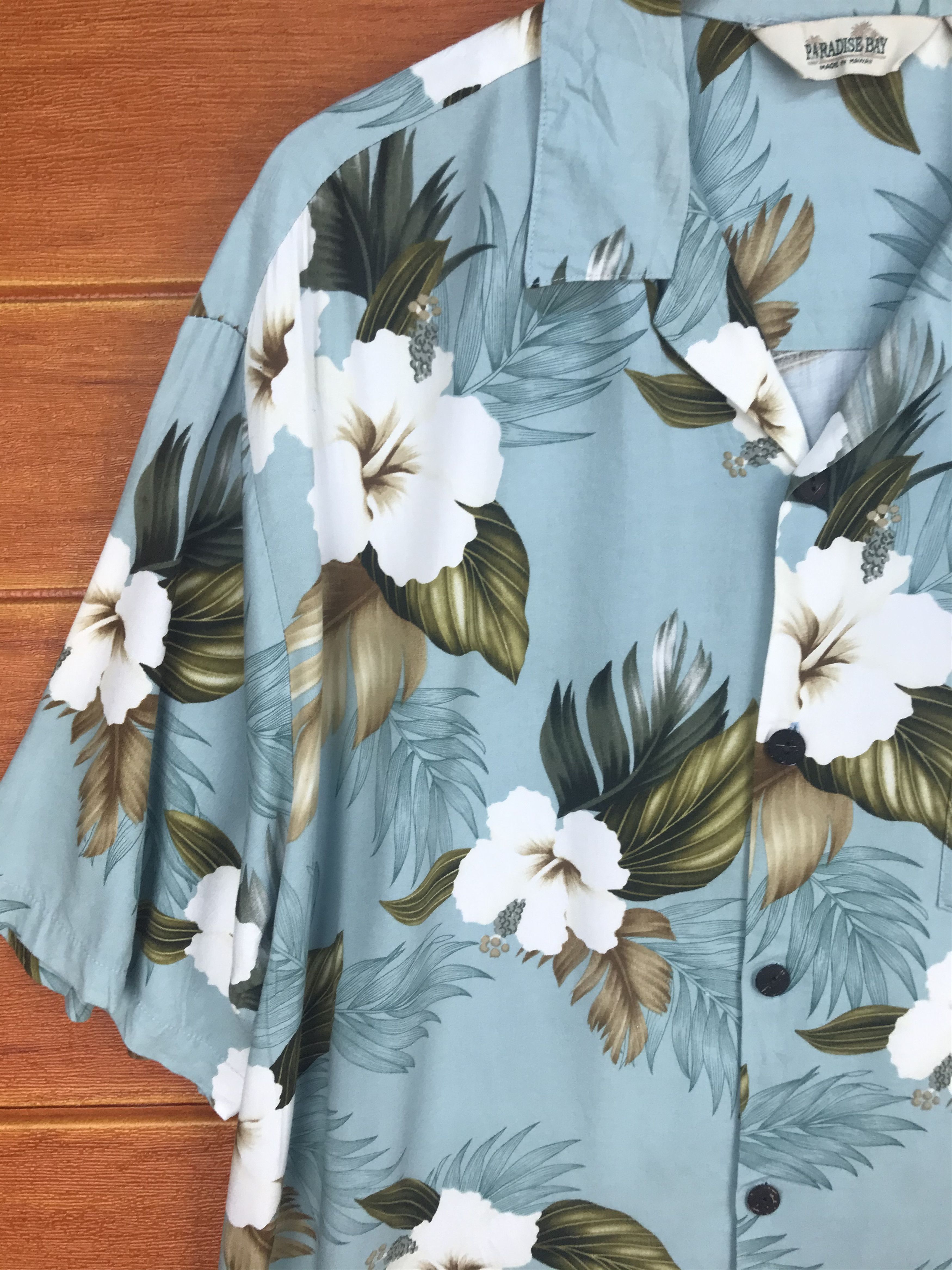 Paradise Found Paradise Bay Hibiscus Flowers Hawaiian Shirt Size US L / EU 52-54 / 3 - 2 Thumbnail