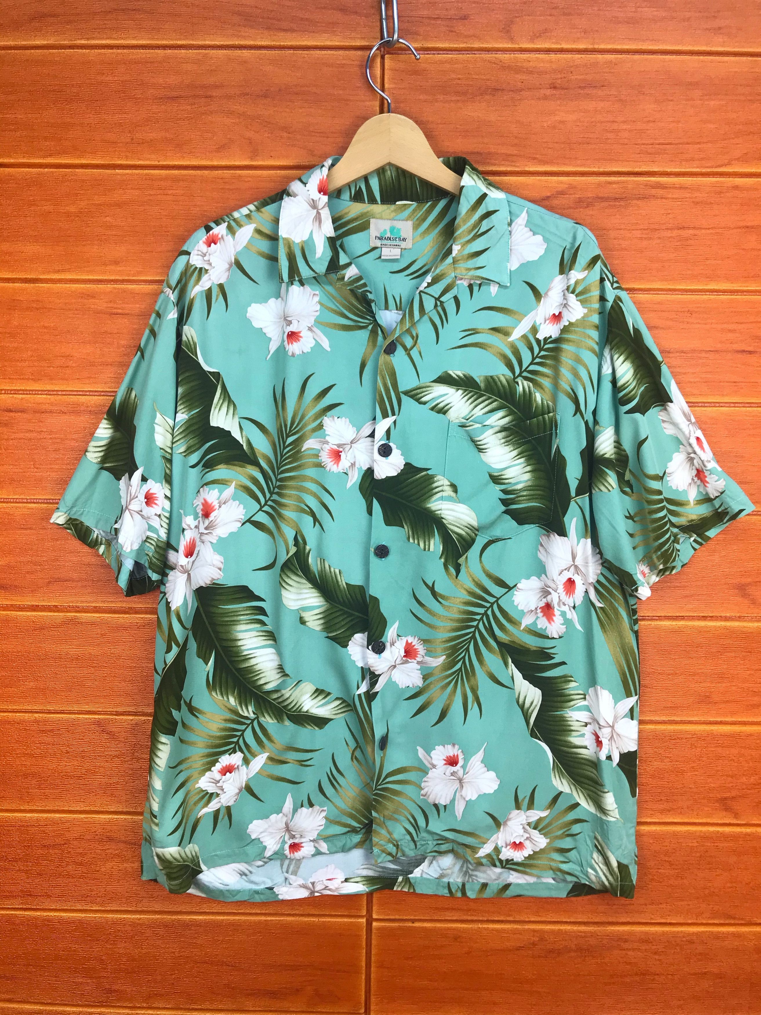 Paradise Found Paradise Bay Flowers Hawaiian Shirt Size US L / EU 52-54 / 3 - 1 Thumbnail