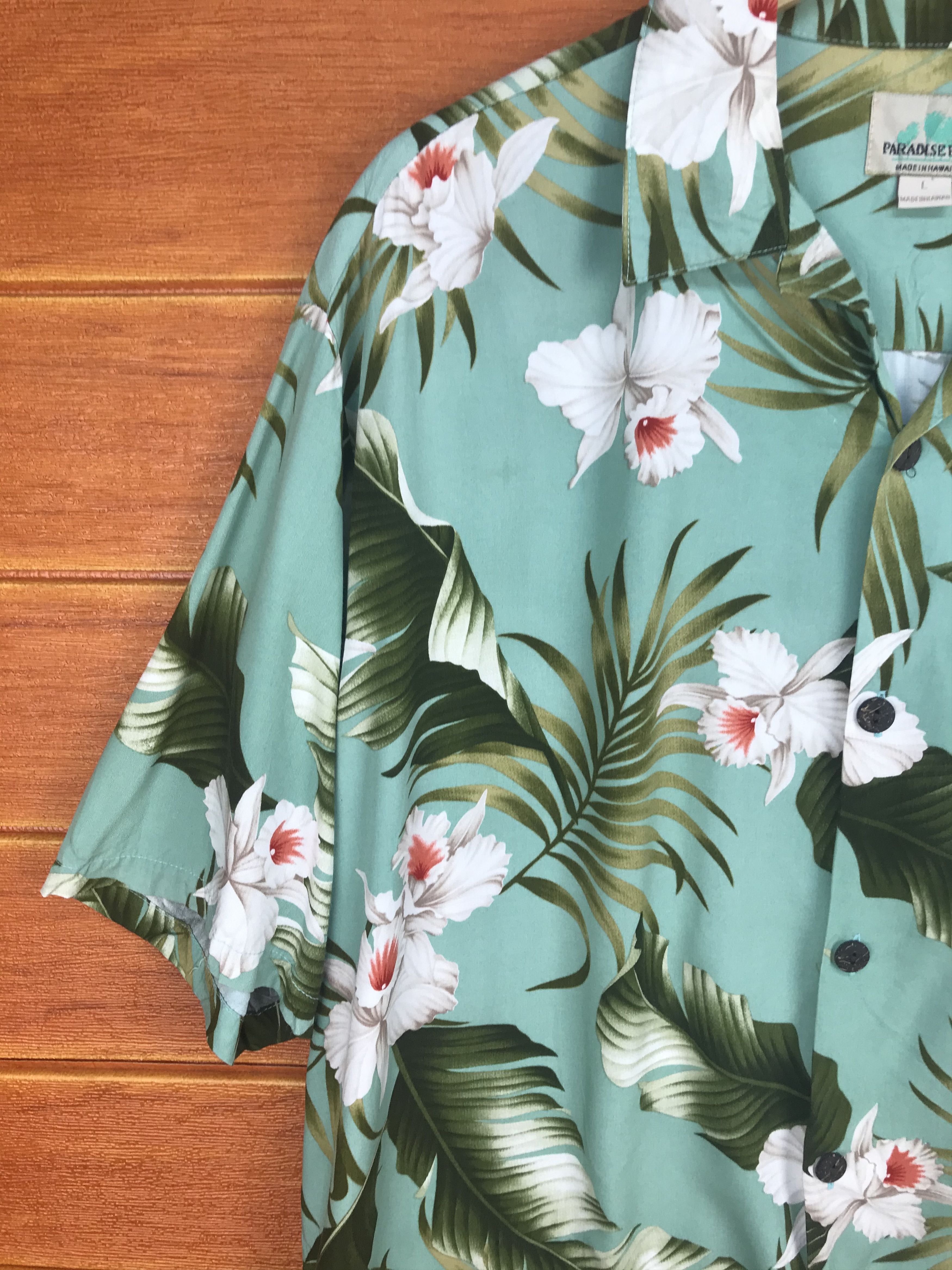 Paradise Found Paradise Bay Flowers Hawaiian Shirt Size US L / EU 52-54 / 3 - 2 Thumbnail