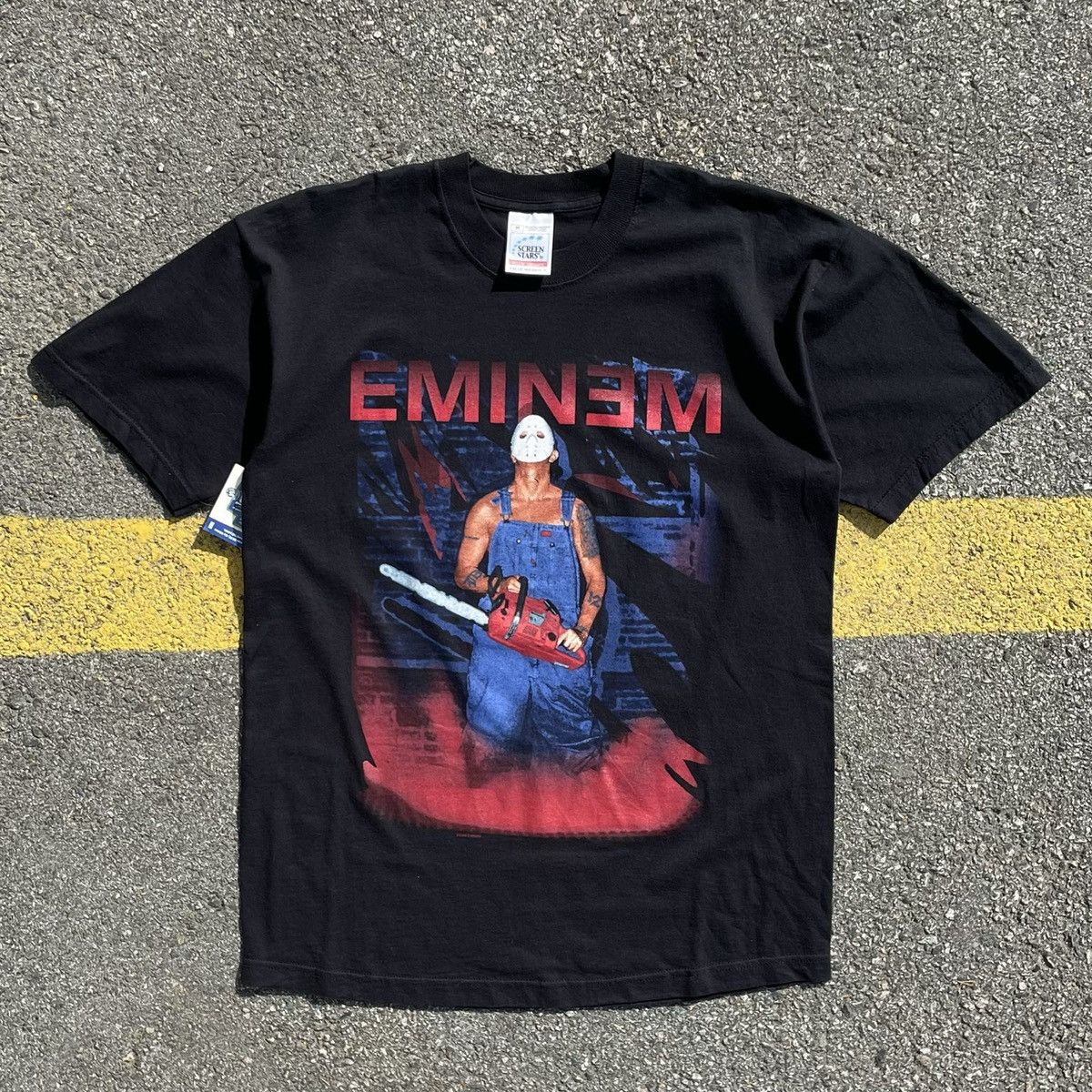 Other RARE 2000 Eminem Marshall Mathers LP Chainsaw Tour Rap Tee Size US L / EU 52-54 / 3 - 1 Thumbnail