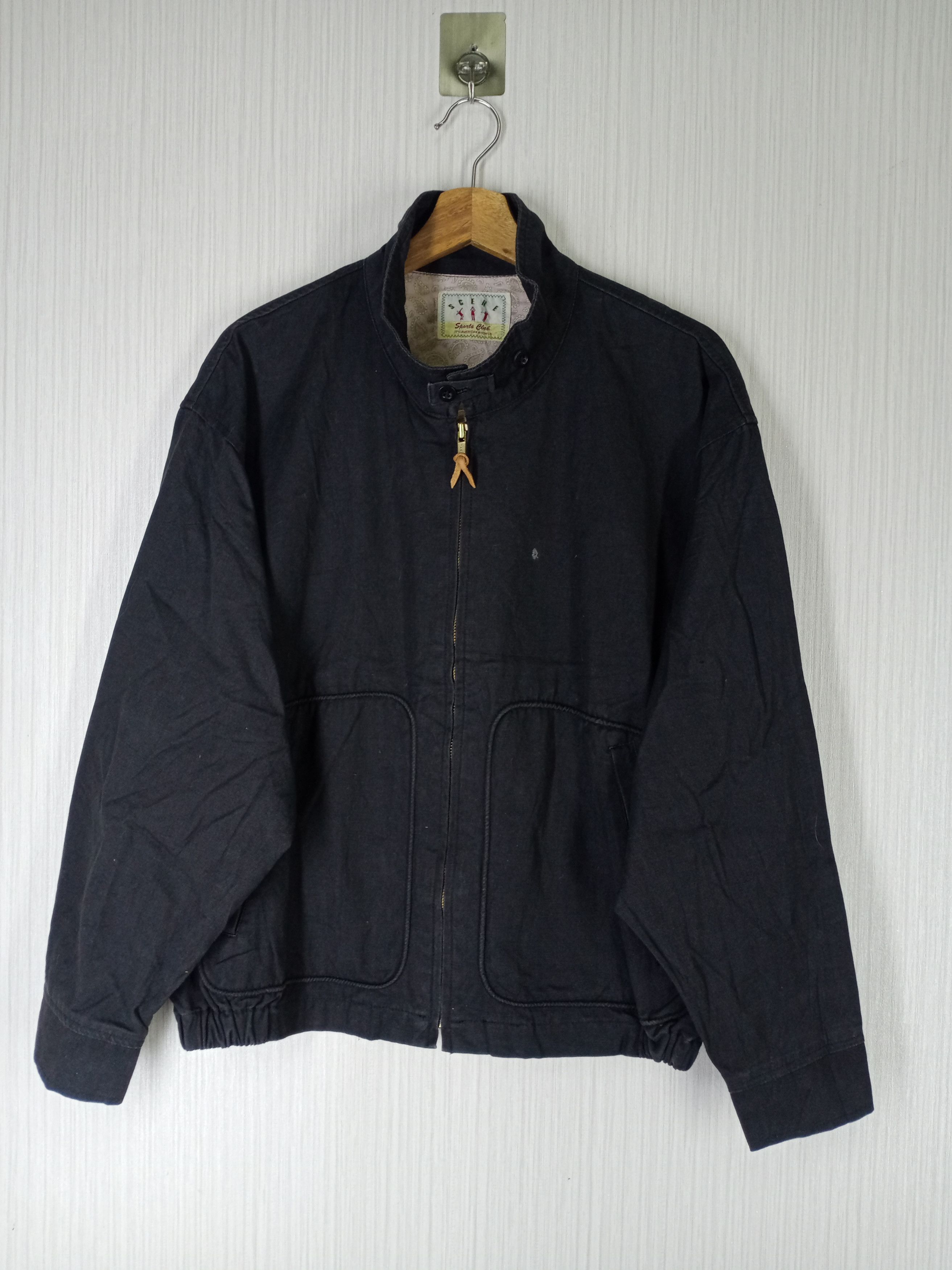 Japanese Brand × Vintage Rare Vintage 90s Scene Sport Club Bomber Jacket Size US L / EU 52-54 / 3 - 3 Thumbnail