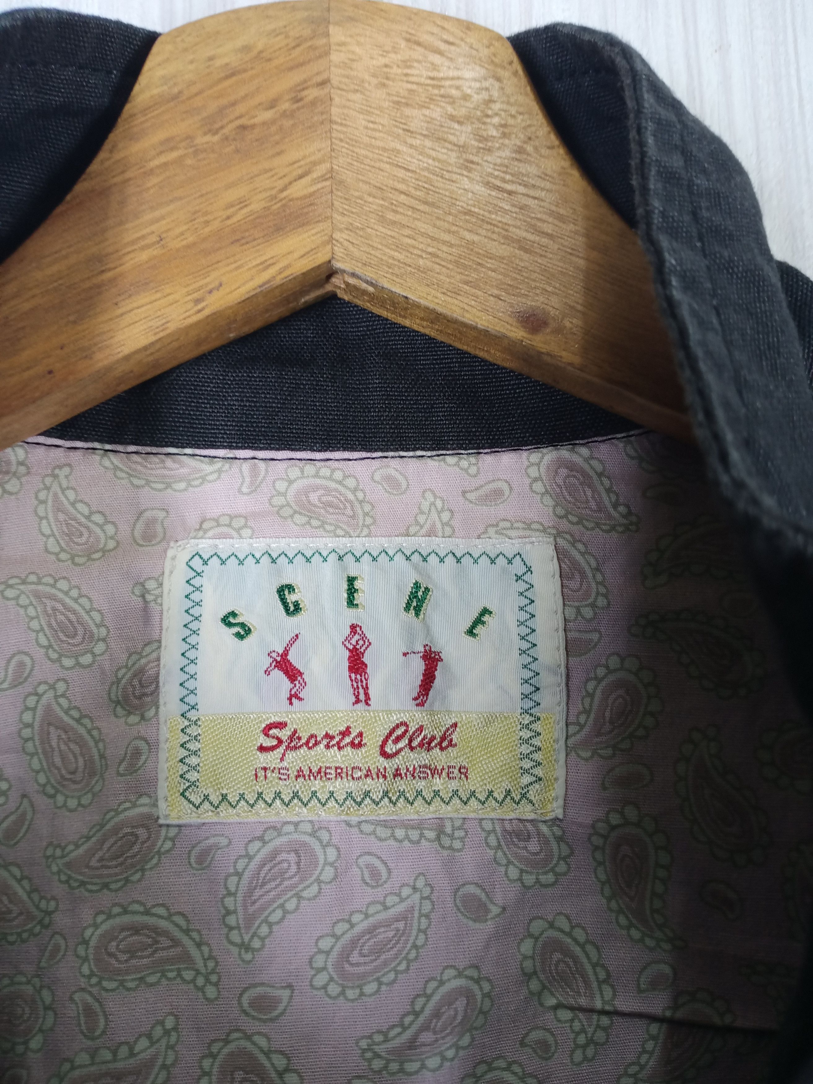 Japanese Brand × Vintage Rare Vintage 90s Scene Sport Club Bomber Jacket Size US L / EU 52-54 / 3 - 5 Thumbnail