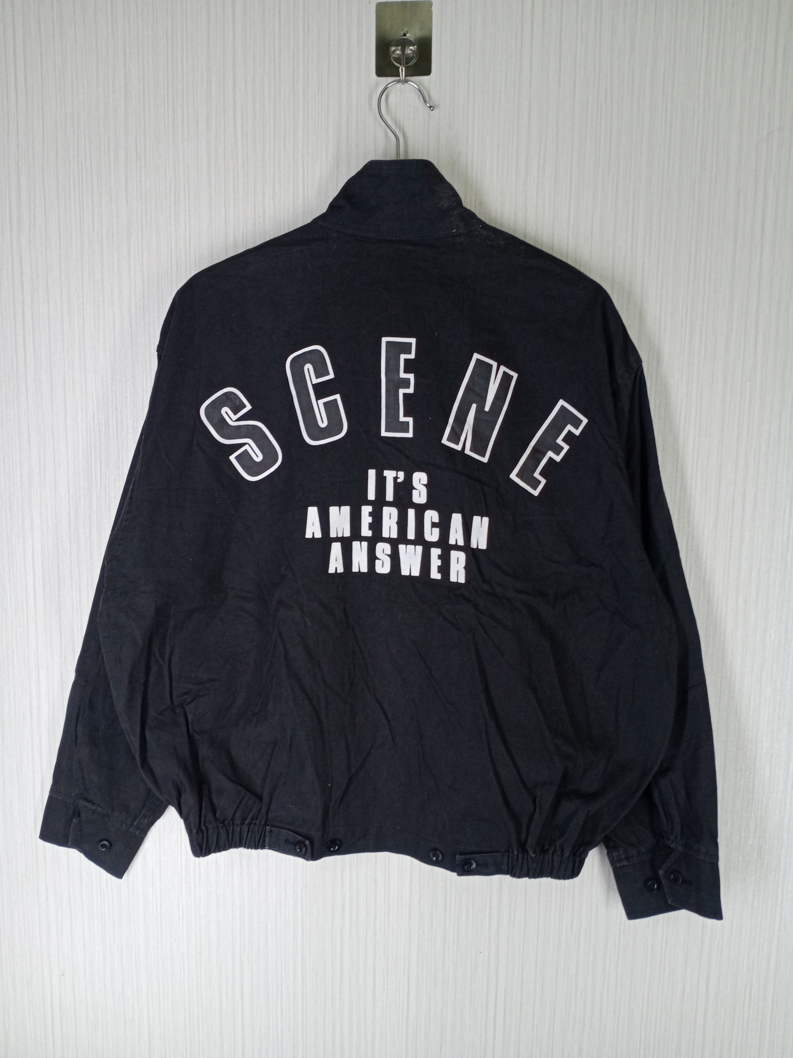 Japanese Brand × Vintage Rare Vintage 90s Scene Sport Club Bomber Jacket Size US L / EU 52-54 / 3 - 1 Thumbnail