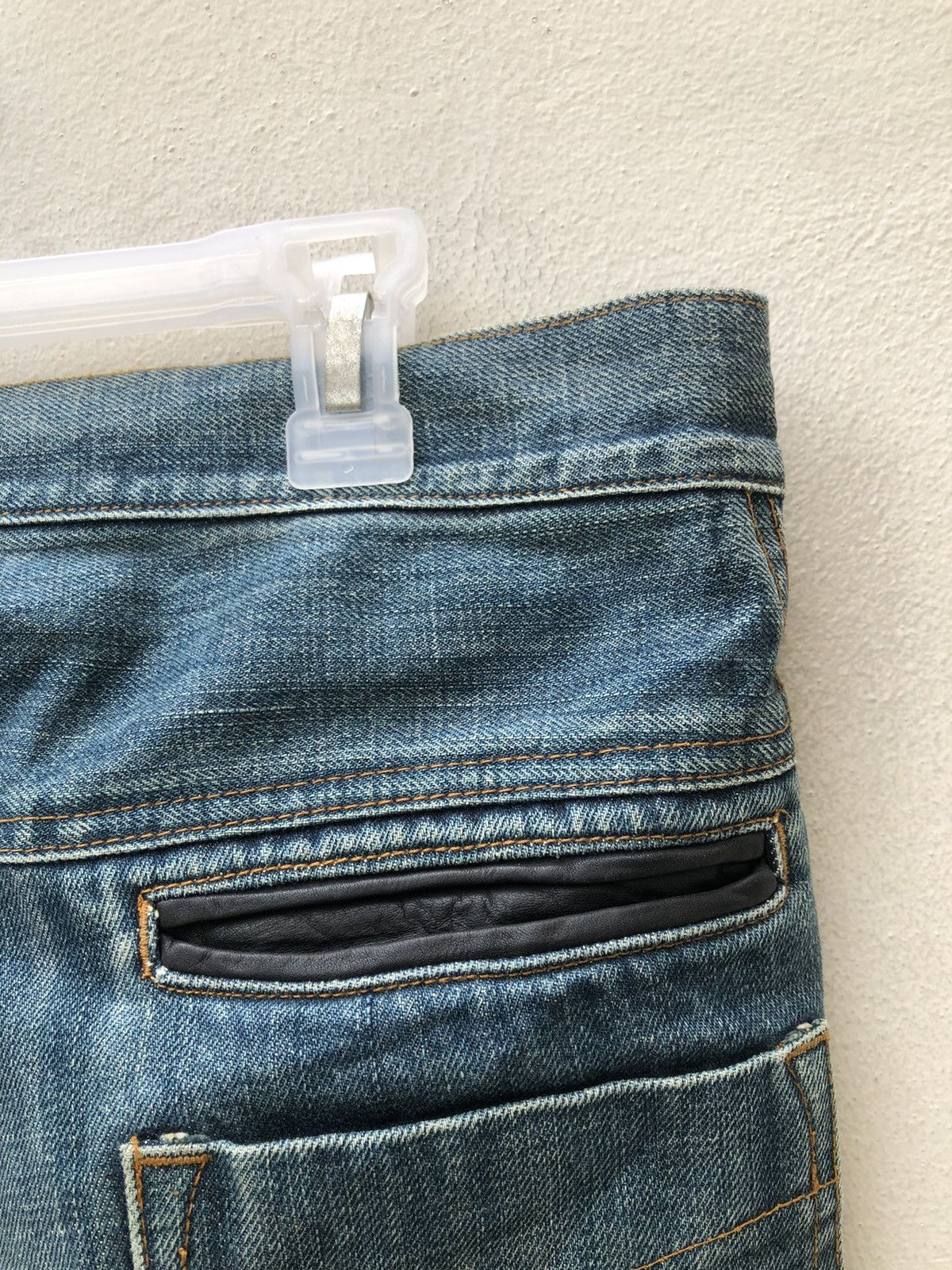 Alfredo Bannister Vintage Alfredo Banister Hybrid Leather Denim Flare Jeans Size US 32 / EU 48 - 17 Thumbnail