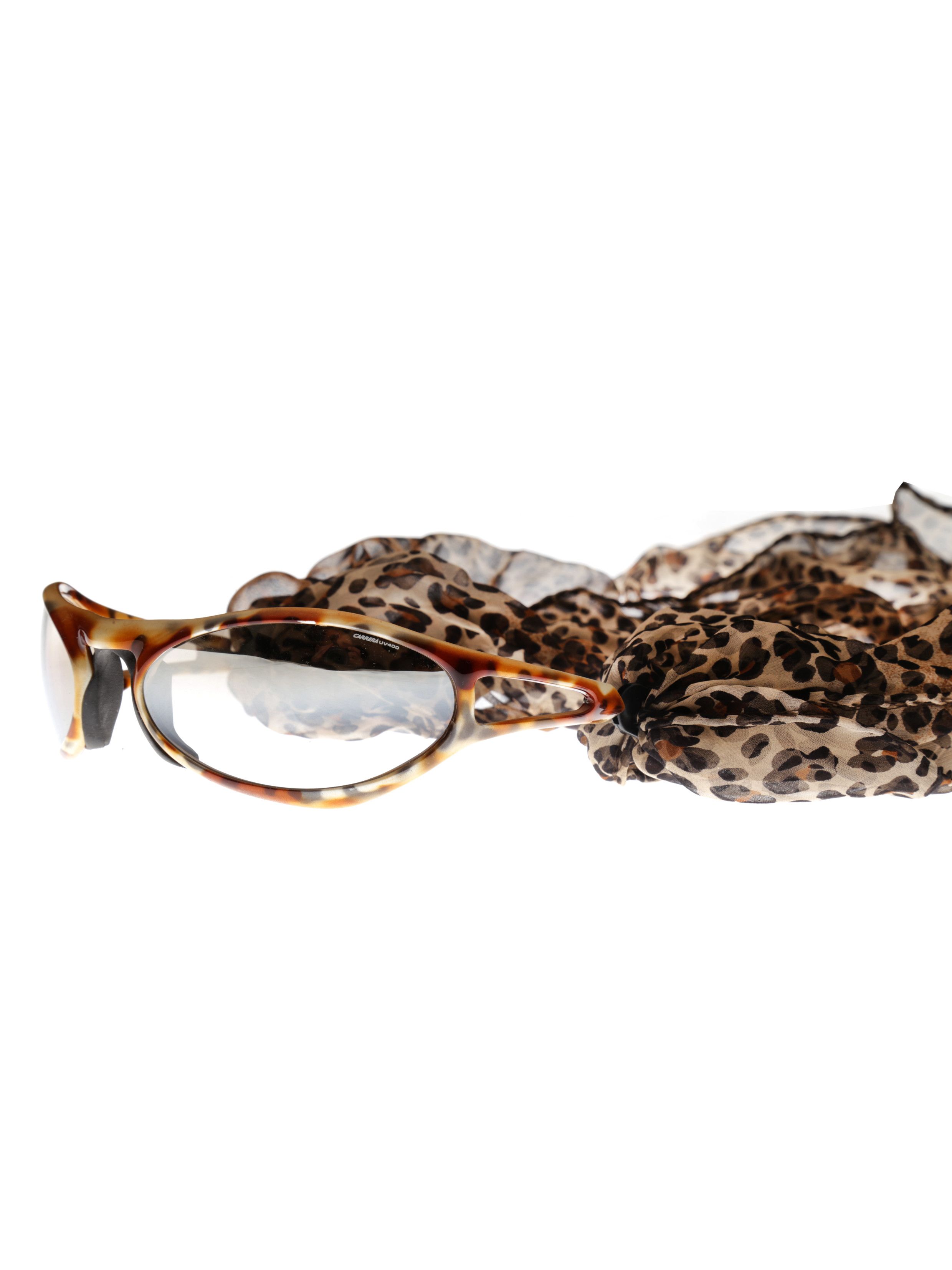 Carrera '90s Leopard Sunglasses with Silk Scarf SBIRO 16U
