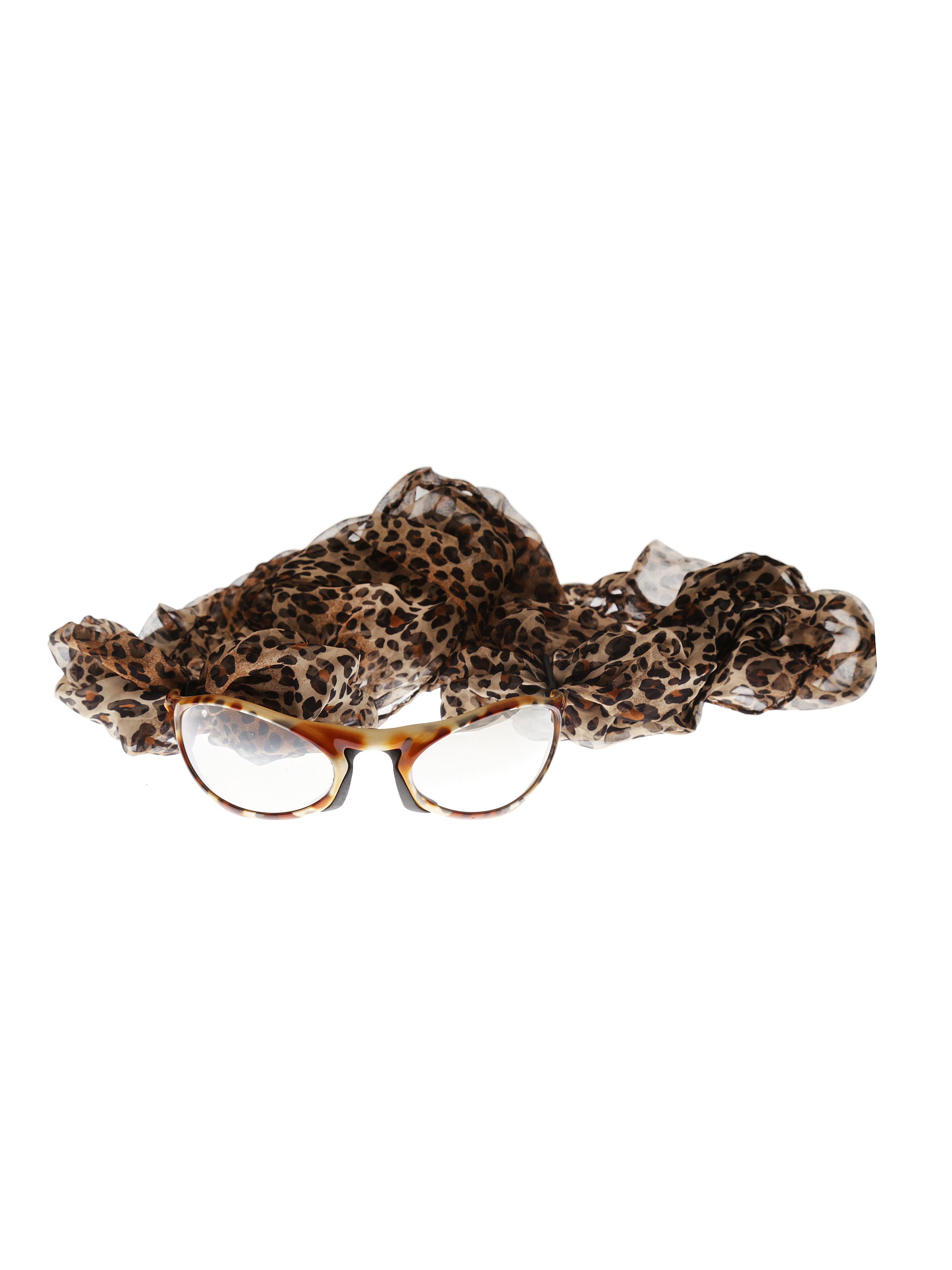 Carrera Carrera '90s Leopard Sunglasses with Silk Scarf SBIRO 16U Size ONE SIZE - 2 Thumbnail