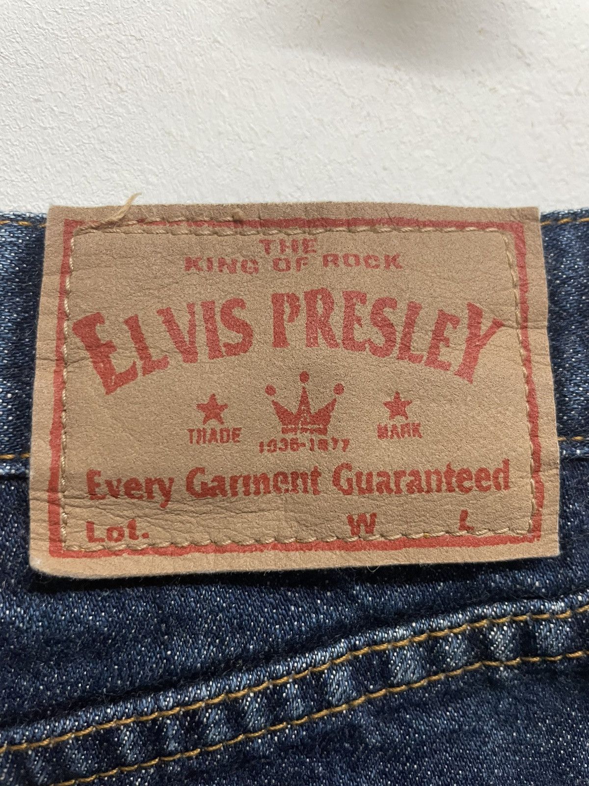 Archival Clothing × Artist Denim × Distressed Denim The King Of Rock Elvis  Presley Denim Pants | Grailed