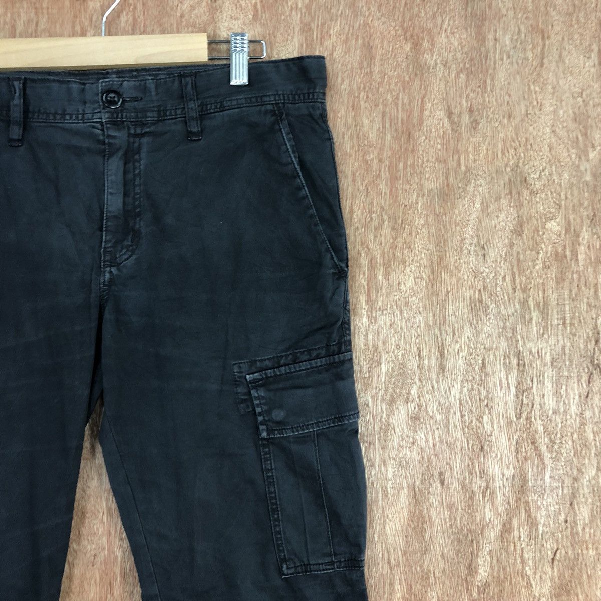 Japanese Brand Uniqlo Black Multipocket Tactical Cargo Pants #H330 Size US 32 / EU 48 - 5 Thumbnail