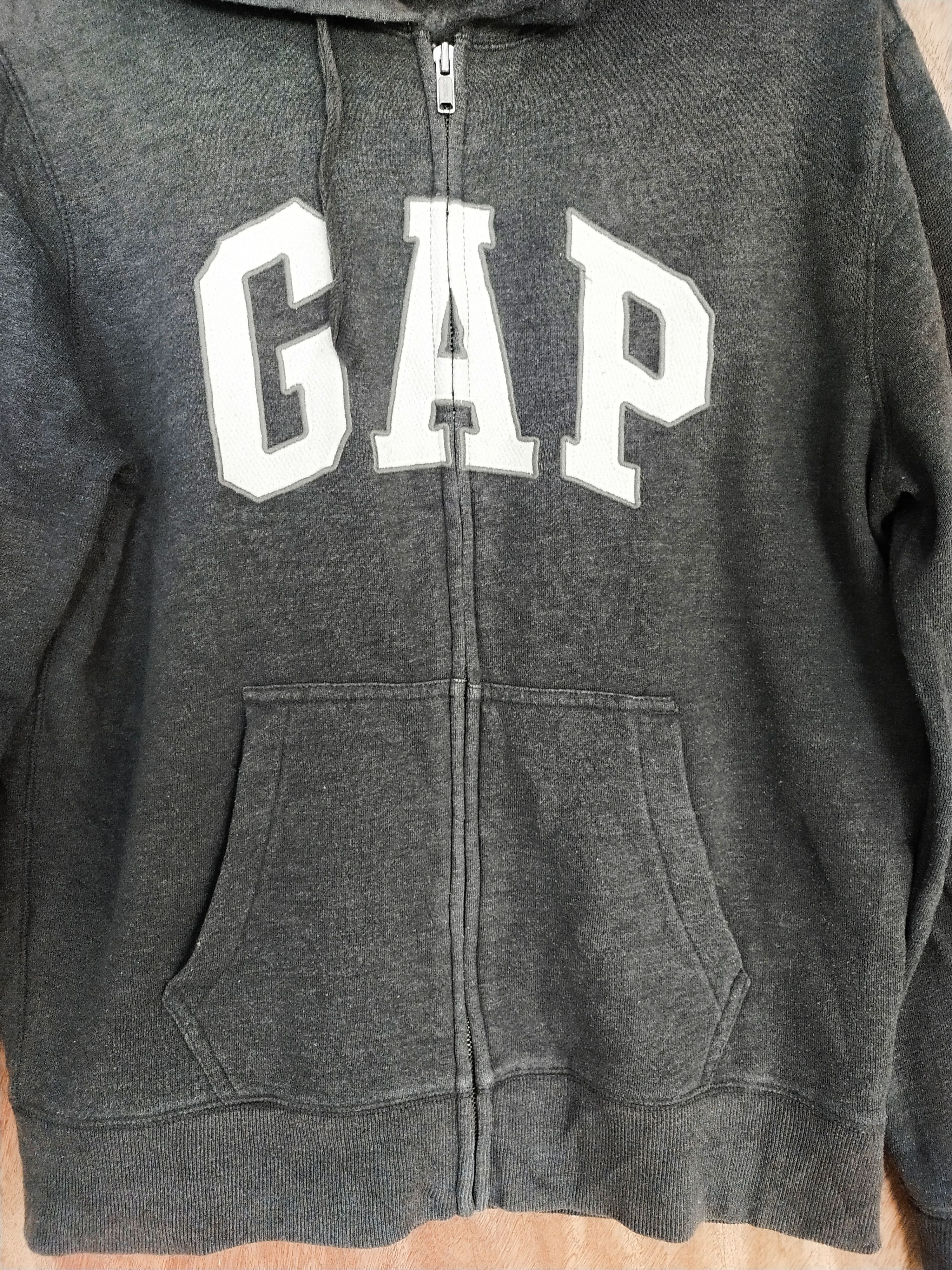 Gap × Japanese Brand Gap spellout hoodie faded gray sweaters #S145 Size US M / EU 48-50 / 2 - 3 Thumbnail
