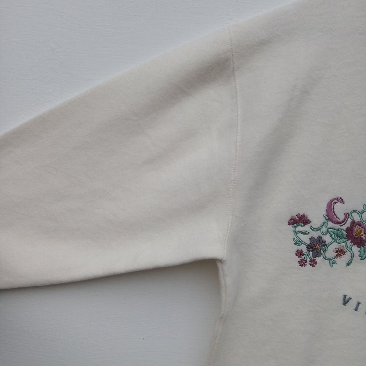Clover Canyon × Designer Vie De Champagne Flower Design Sweatshirt Size M / US 6-8 / IT 42-44 - 4 Thumbnail