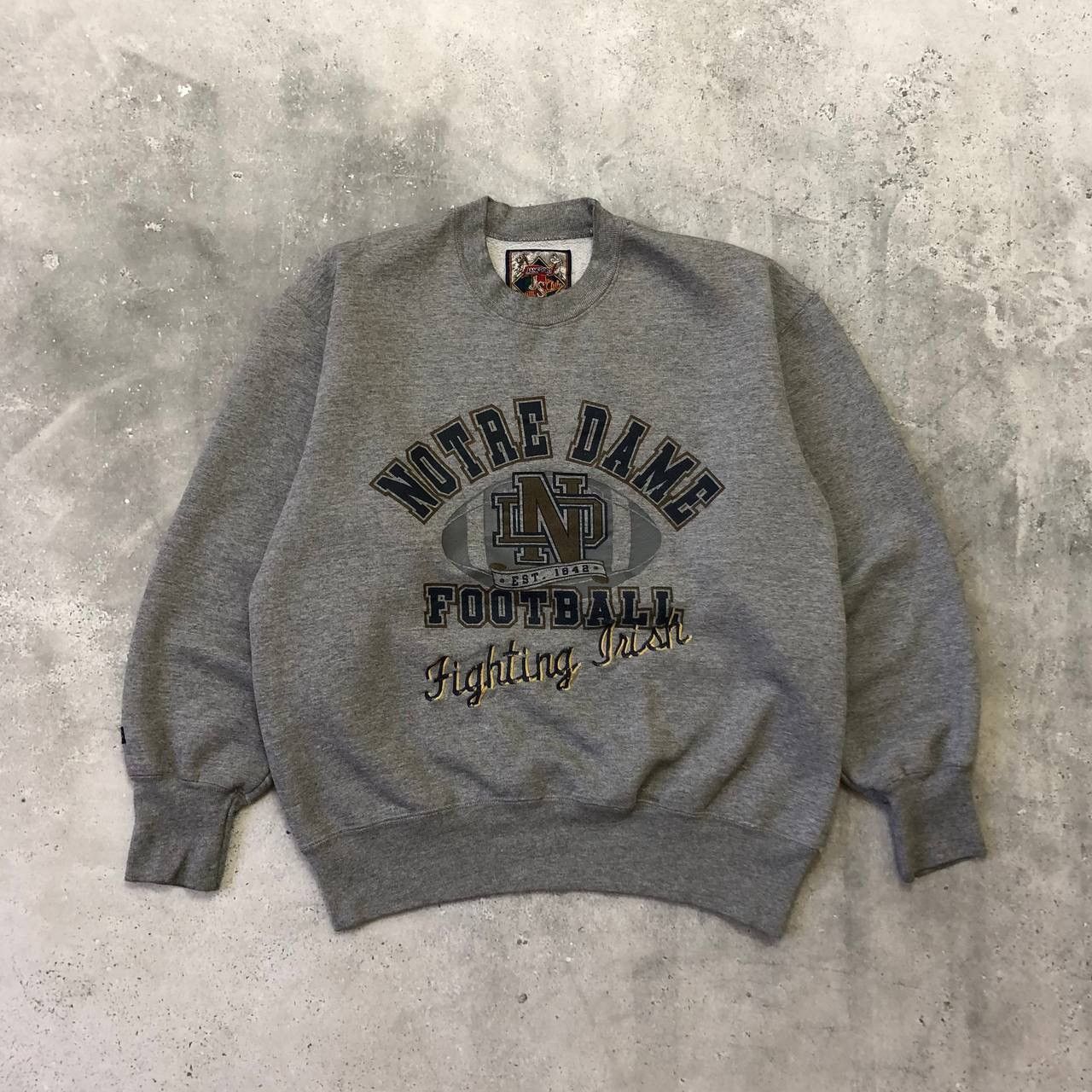 T-shirt Vintage Jansport Vert - Notre Dame Fighting Irish - Taille L
