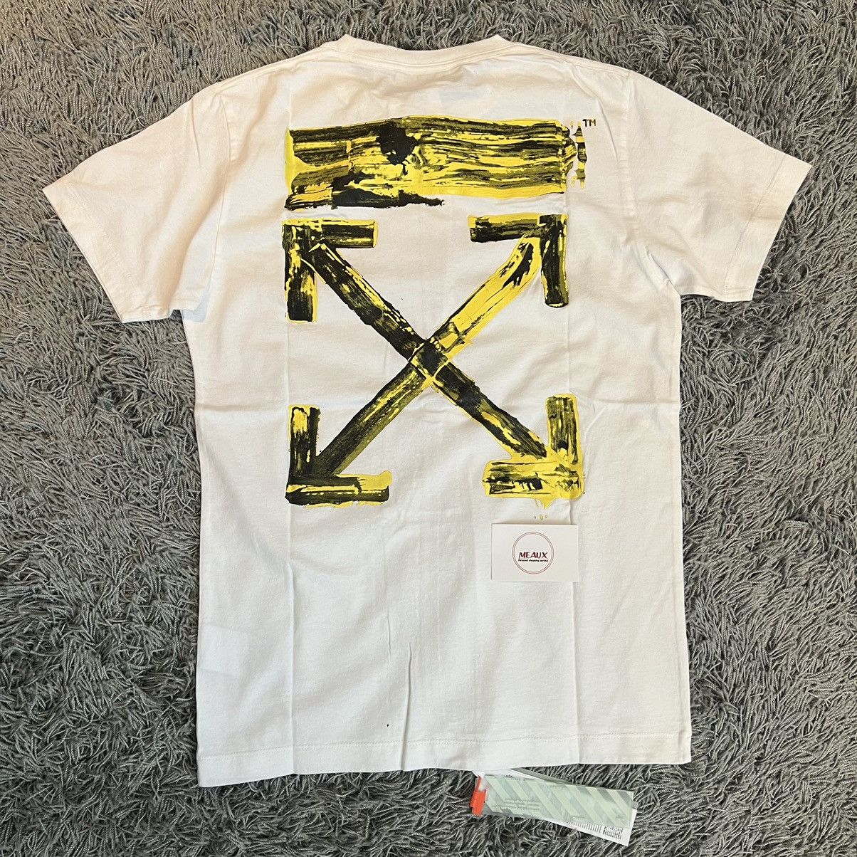 Off White OFF White Virgil abloh t shirt XXS tee t yellow cross bnwt Grailed