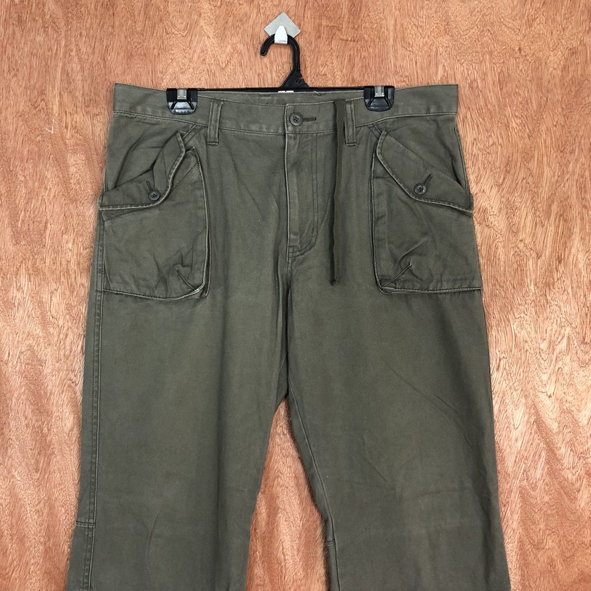 Japanese Brand Uniqlo Grey Multipocket utility Cargo Pants #H333 Size 34" / US 12 / IT 48 - 2 Thumbnail