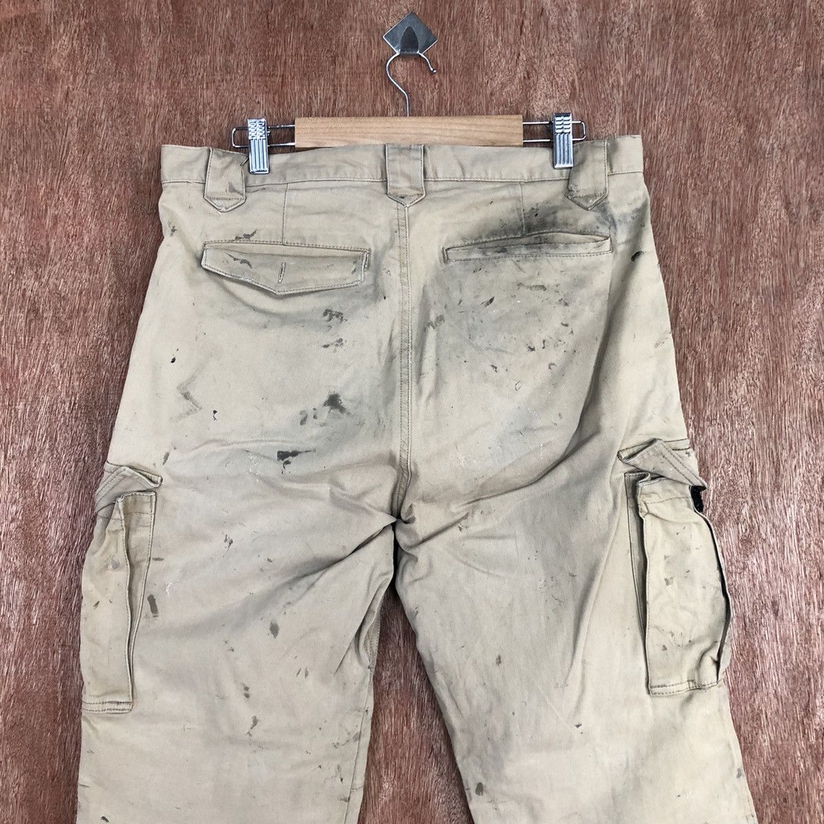 Japanese Brand Japan Brown Multipocket thrashed Tactical Cargo Pants #H334 Size US 34 / EU 50 - 11 Thumbnail