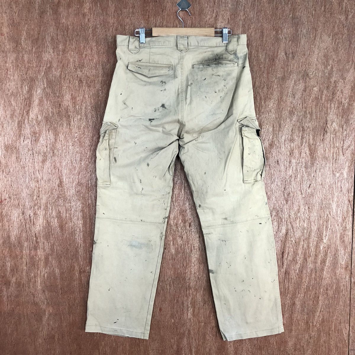 Japanese Brand Japan Brown Multipocket thrashed Tactical Cargo Pants #H334 Size US 34 / EU 50 - 10 Thumbnail