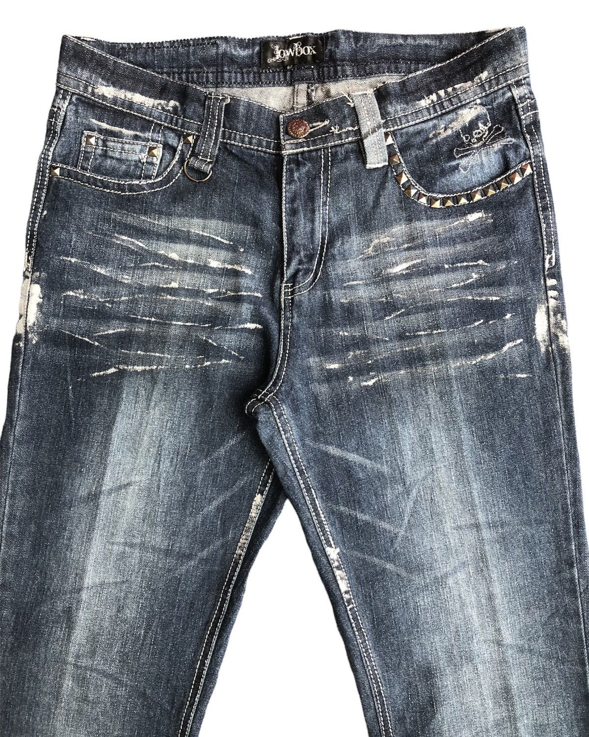 Japanese Brand Rare🔥Vintage 2002 LOWBOX Japan Punk Design Jeans Size US 32 / EU 48 - 4 Thumbnail