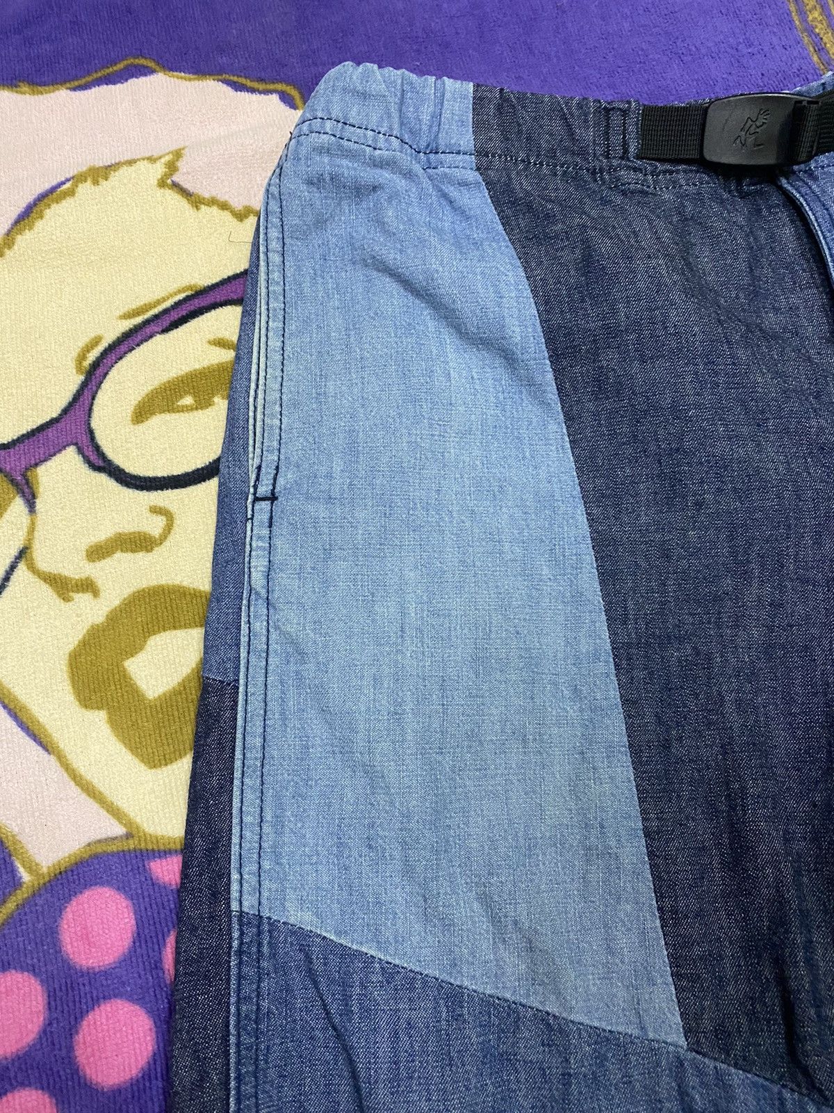 Gramicci × Indigo GRAMICCI USA Patchwork Short Pants x Rare Design Size US 32 / EU 48 - 7 Thumbnail