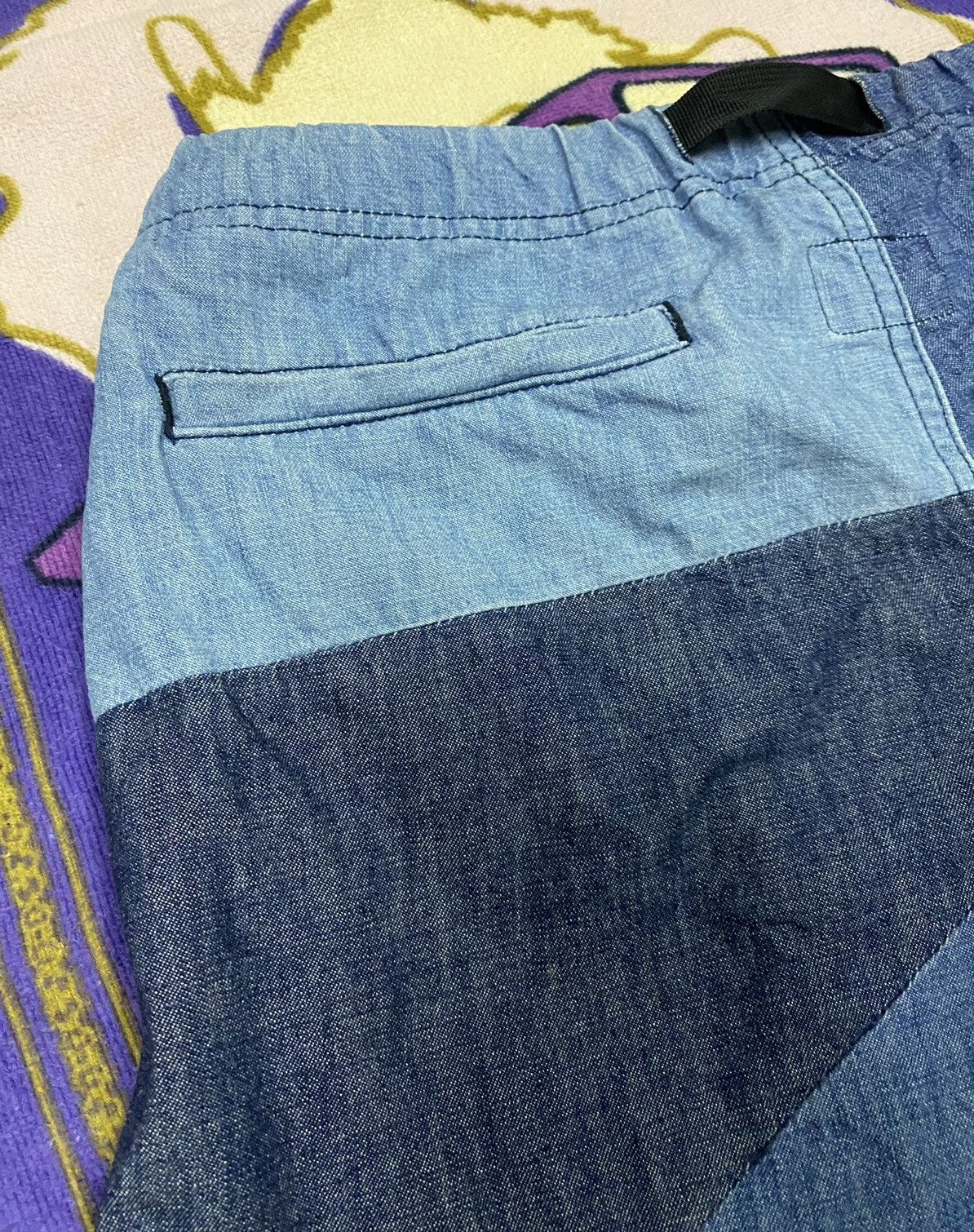 Gramicci × Indigo GRAMICCI USA Patchwork Short Pants x Rare Design Size US 32 / EU 48 - 10 Thumbnail