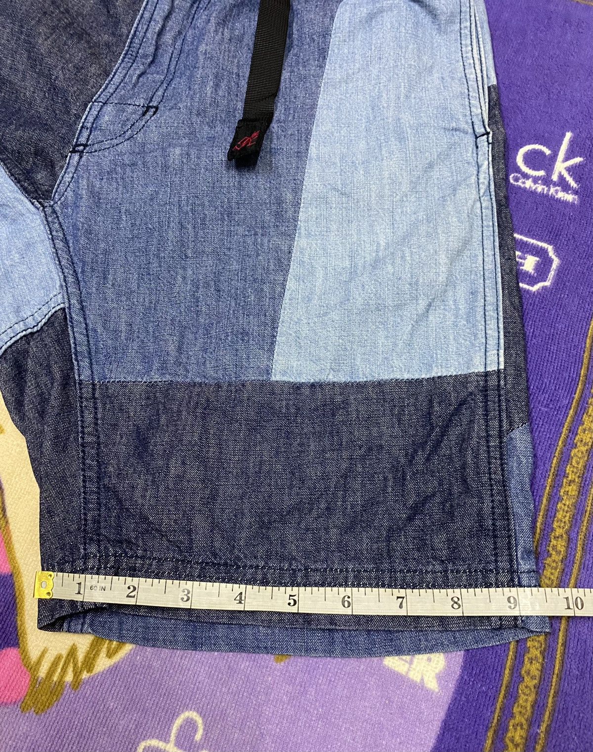 Gramicci × Indigo GRAMICCI USA Patchwork Short Pants x Rare Design Size US 32 / EU 48 - 18 Thumbnail